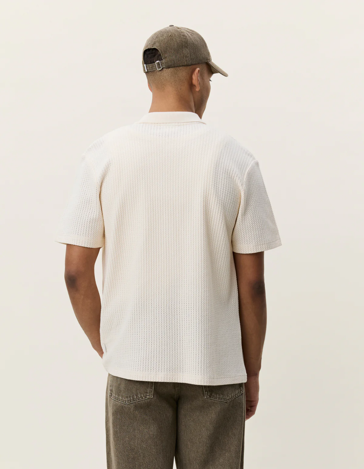 Les Deux Pointelle SS Shirt - Eggnog White - Image 2