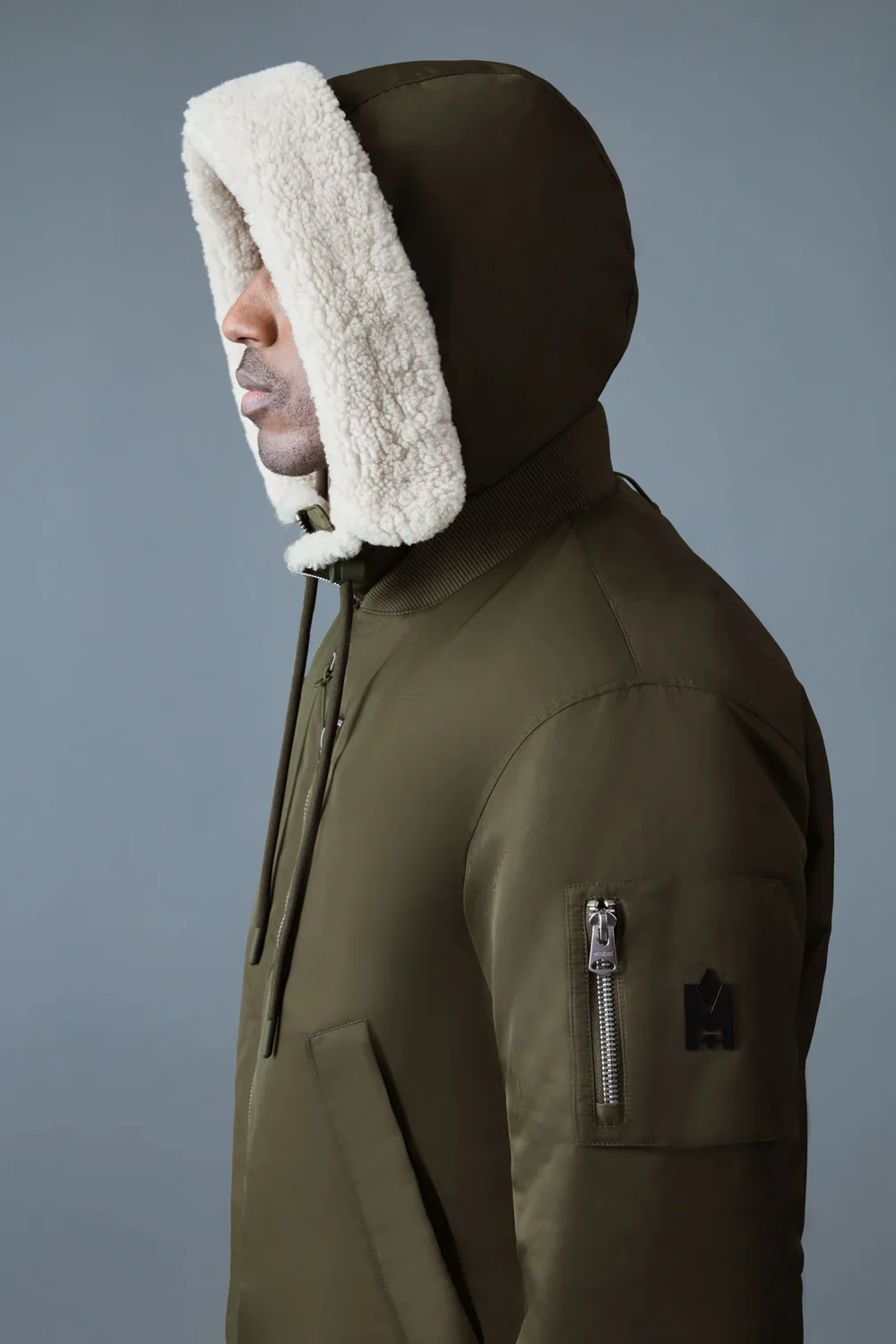 Mackage Mens Down Bomber August - Light Military - Image 5