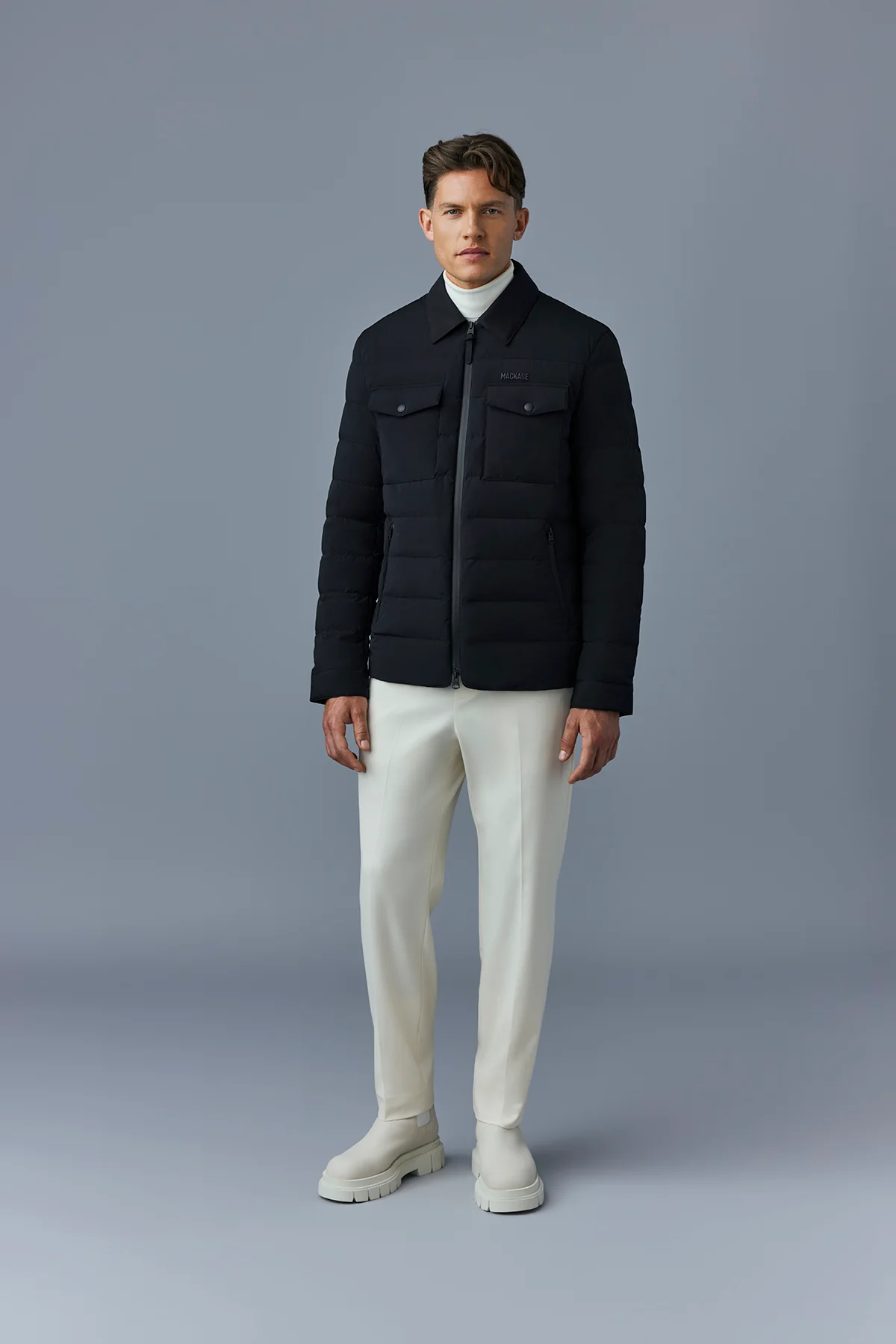 Mackage Mens Down Jacket Osmond-City - Black - Image 2