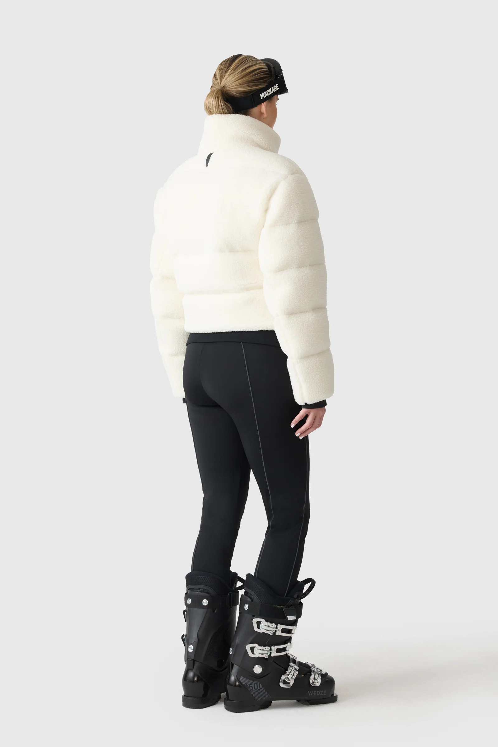 Mackage Womens Down Bomber Anaya - Cream - Image 3