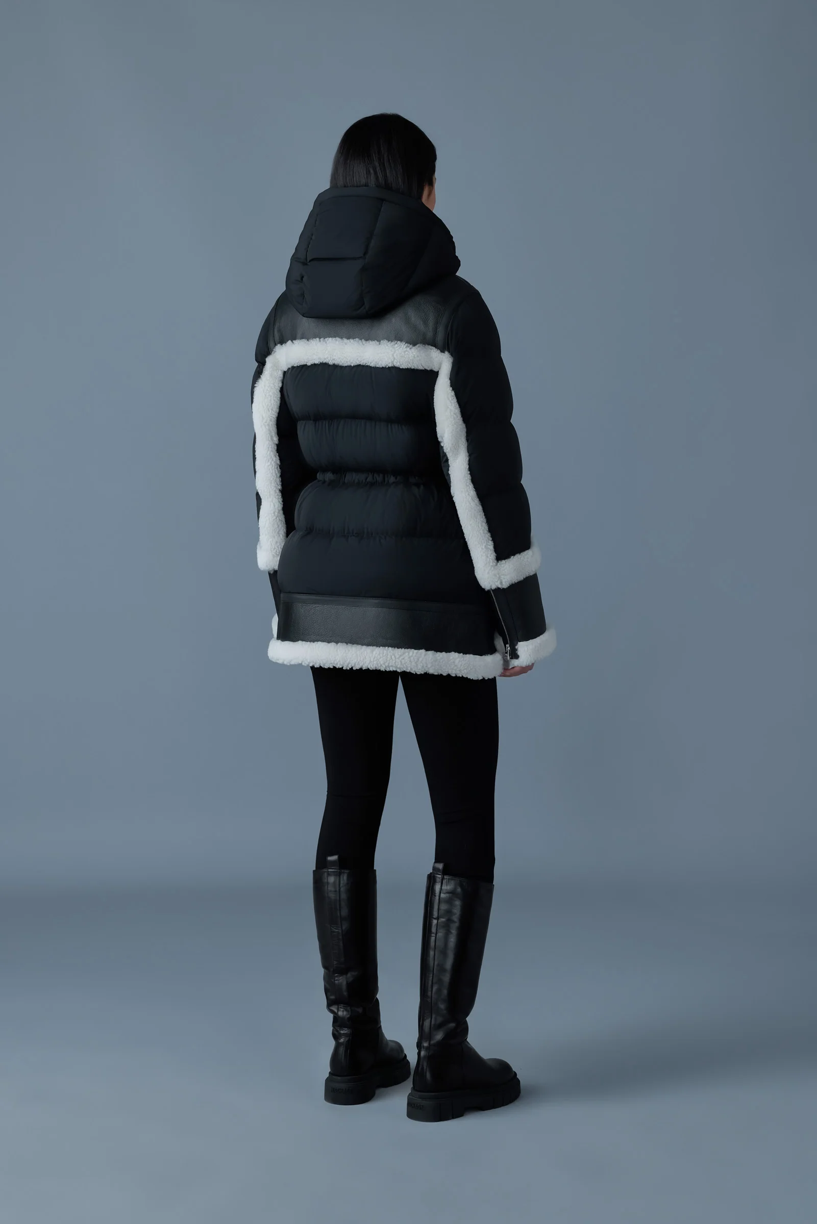 Mackage Womens Down *Parka Lilibeth - Black/Natural - Image 3