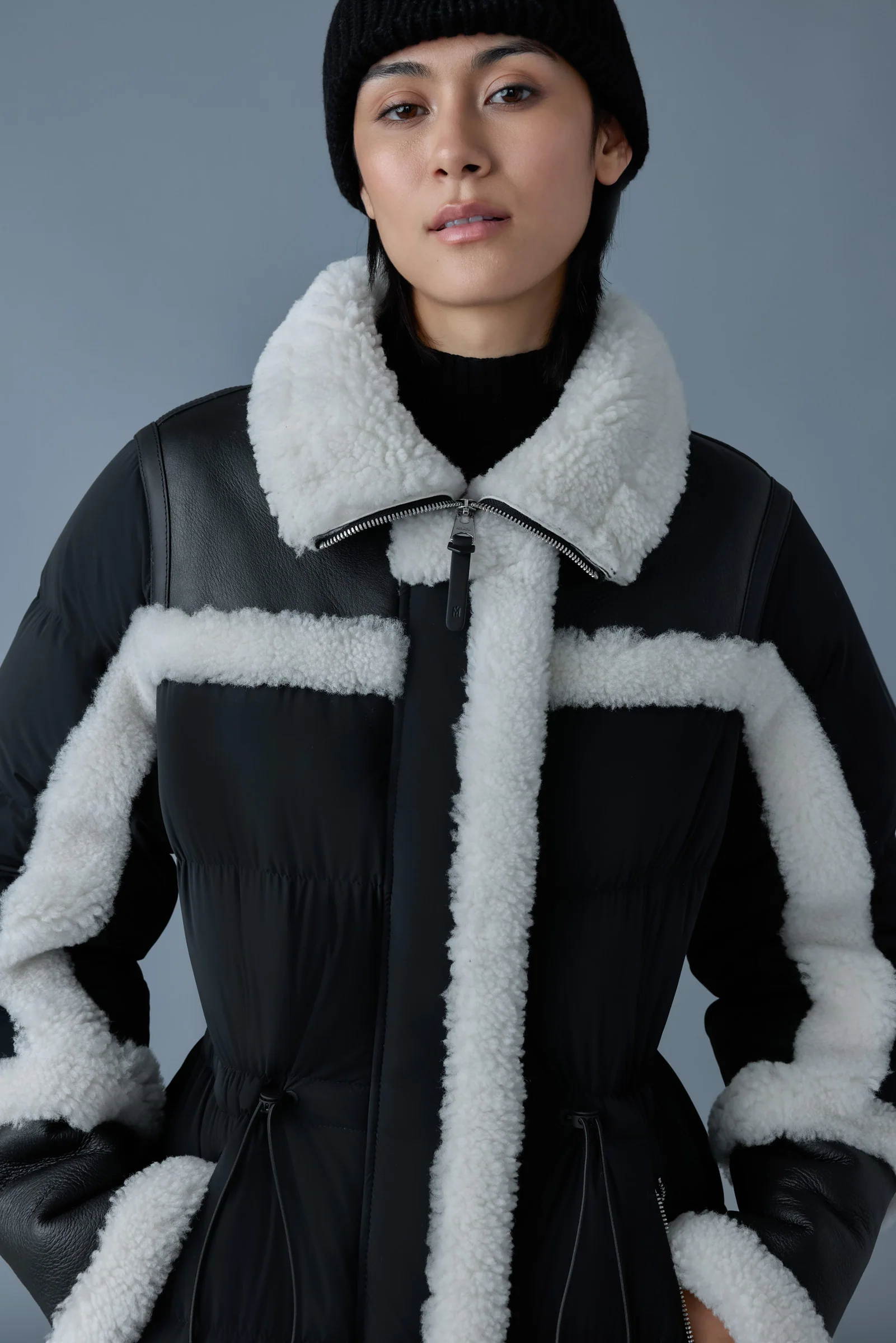 Mackage Womens Down *Parka Lilibeth - Black/Natural - Image 4