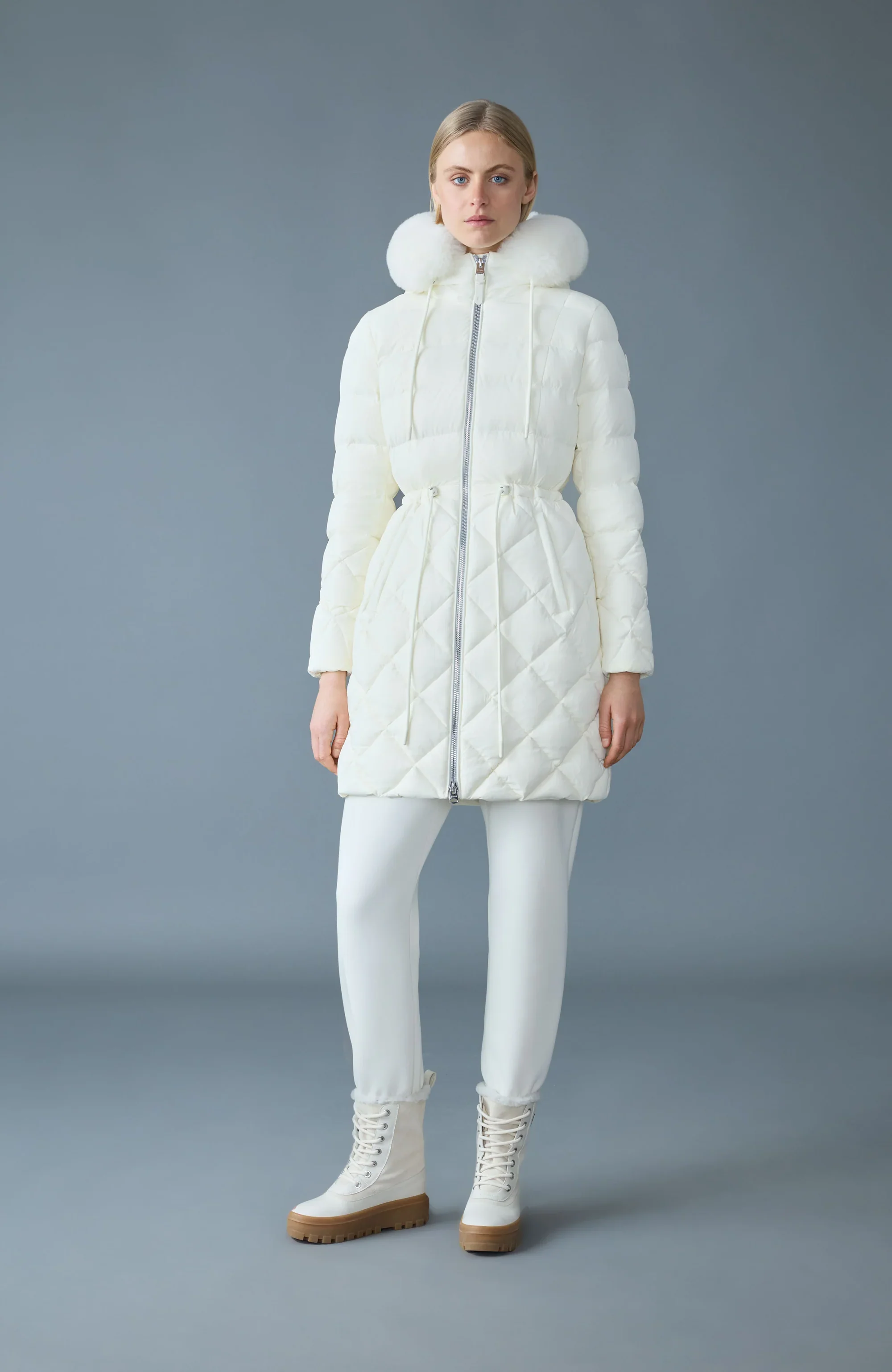 Mackage Womens Down *Parka Xena-SH - Cream - Image 2