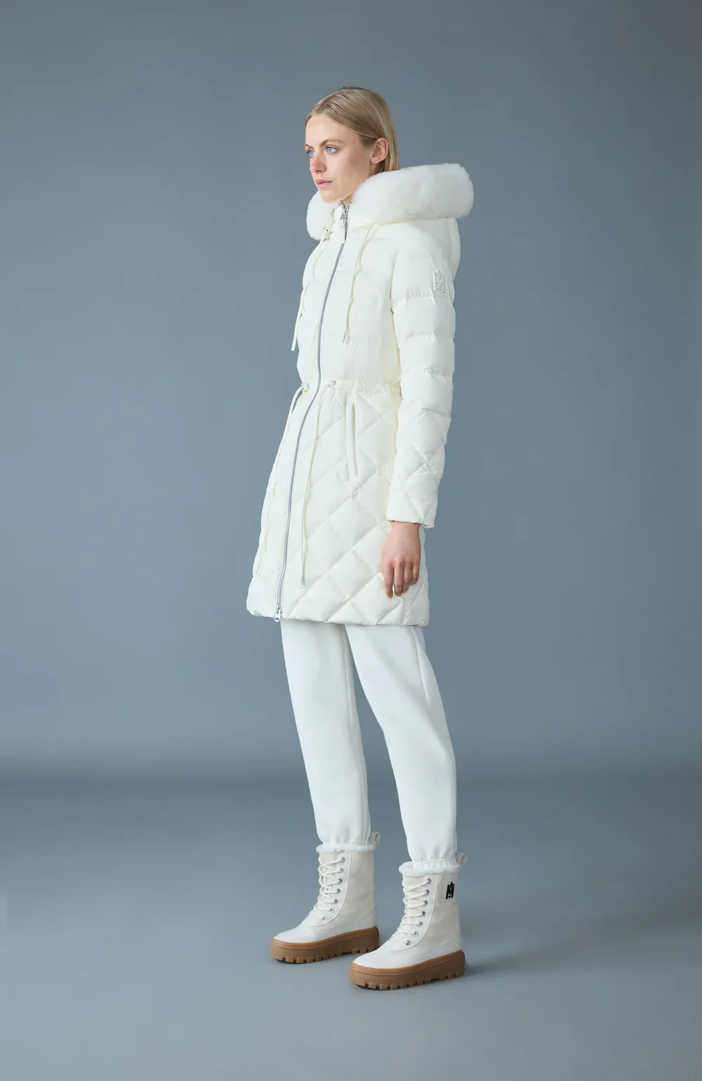 Mackage Womens Down *Parka Xena-SH - Cream - Image 3