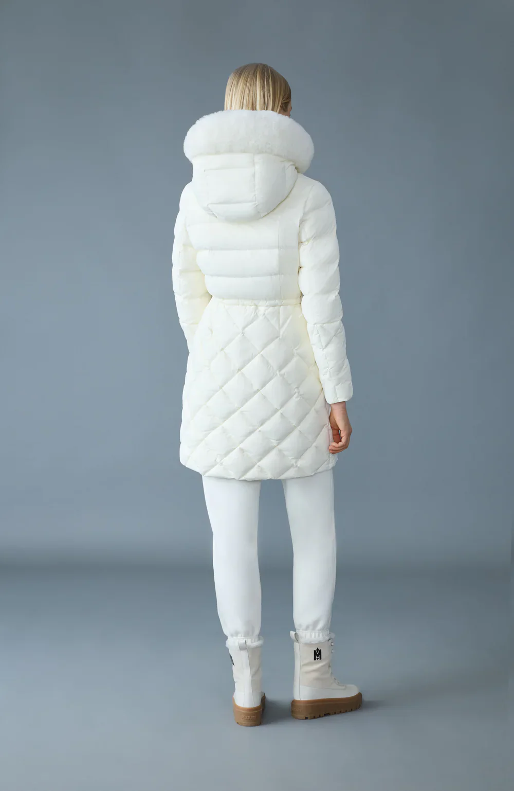Mackage Womens Down *Parka Xena-SH - Cream - Image 4