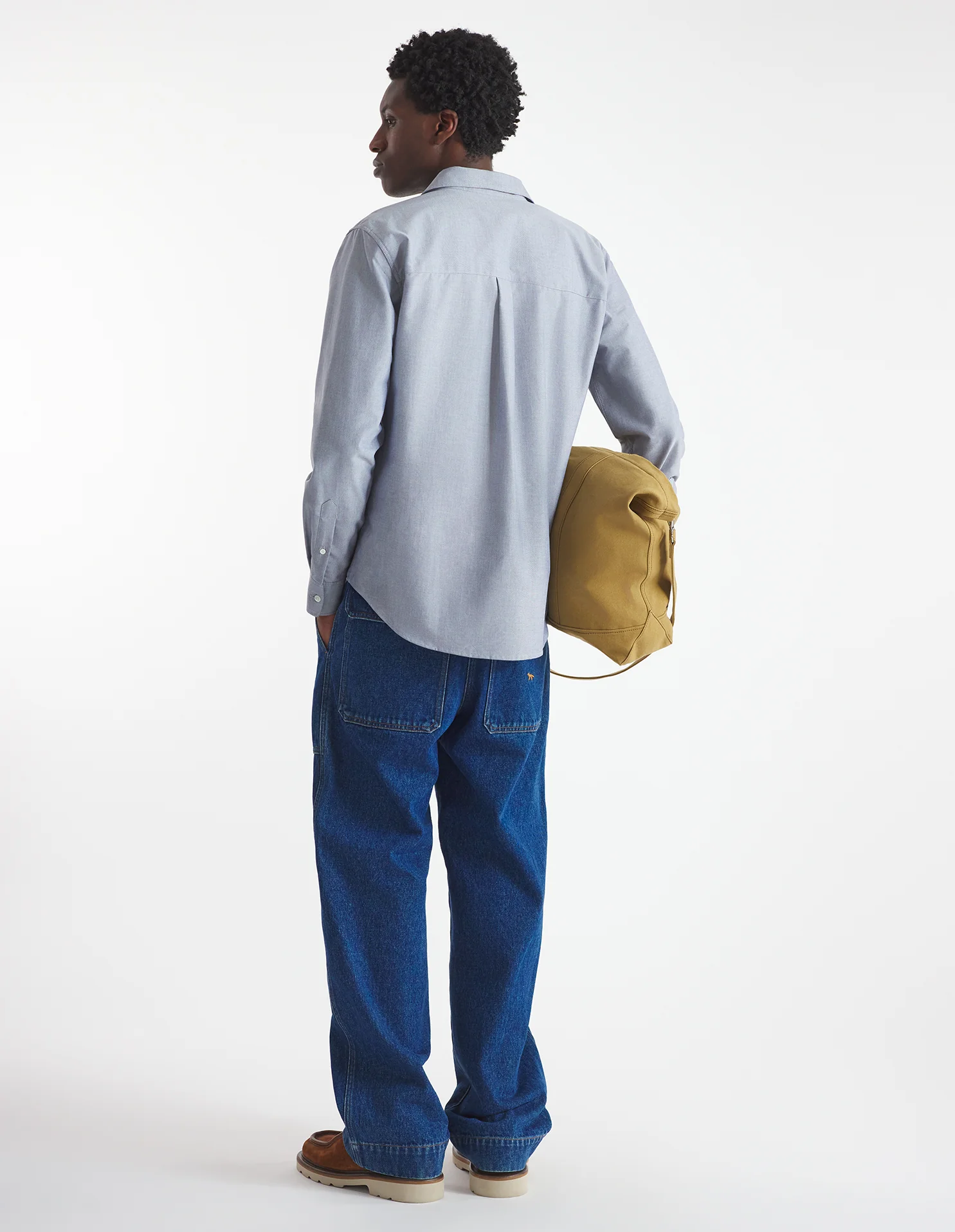 Maison Kitsuné Contour Fox Head Shirt - Navy - Image 2