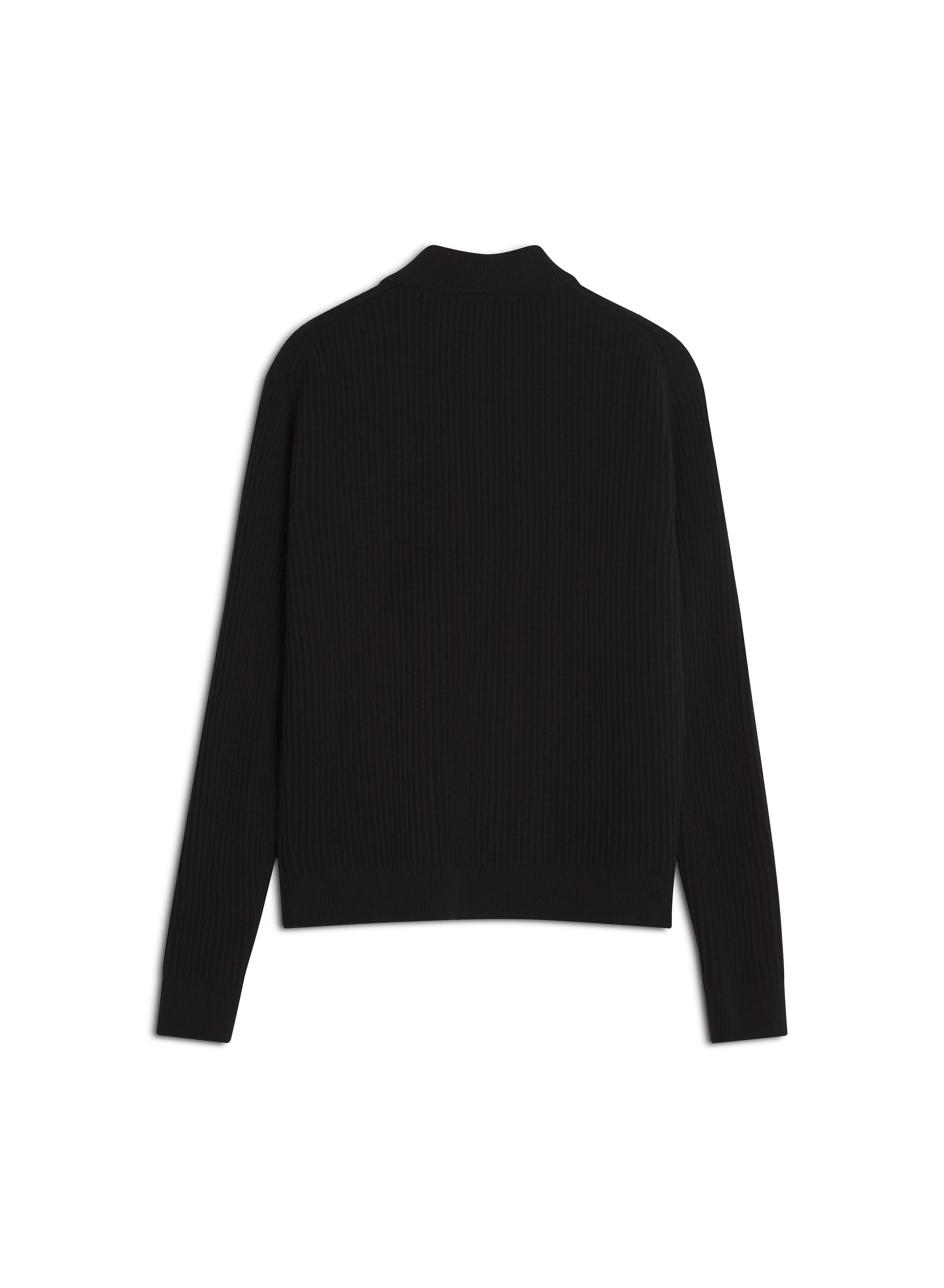 Maison Kitsuné Fox Head L/S Polo Sweater - Black - Image 5