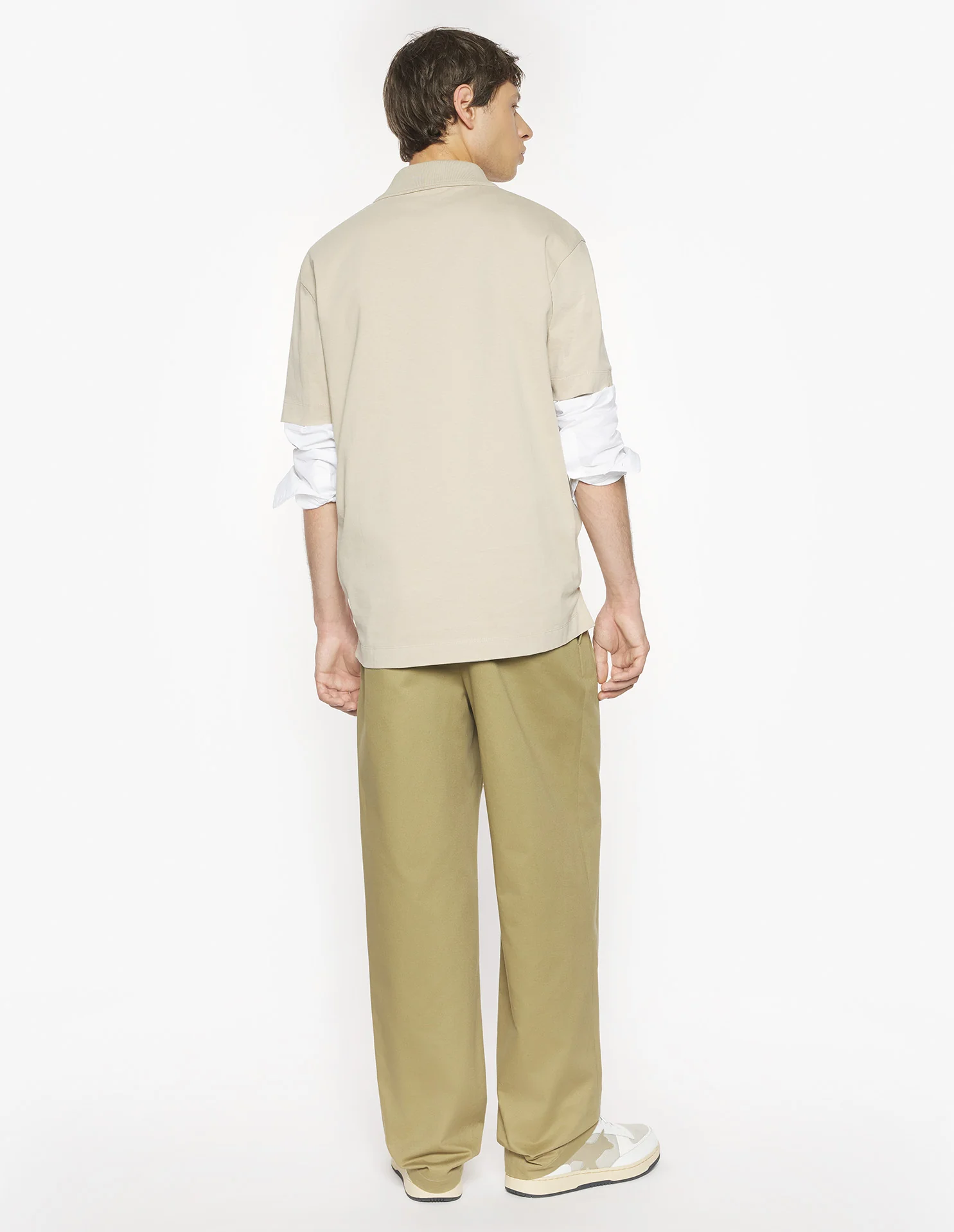 Maison Kitsuné Profile Fox Comfort Polo - Beige - Image 2