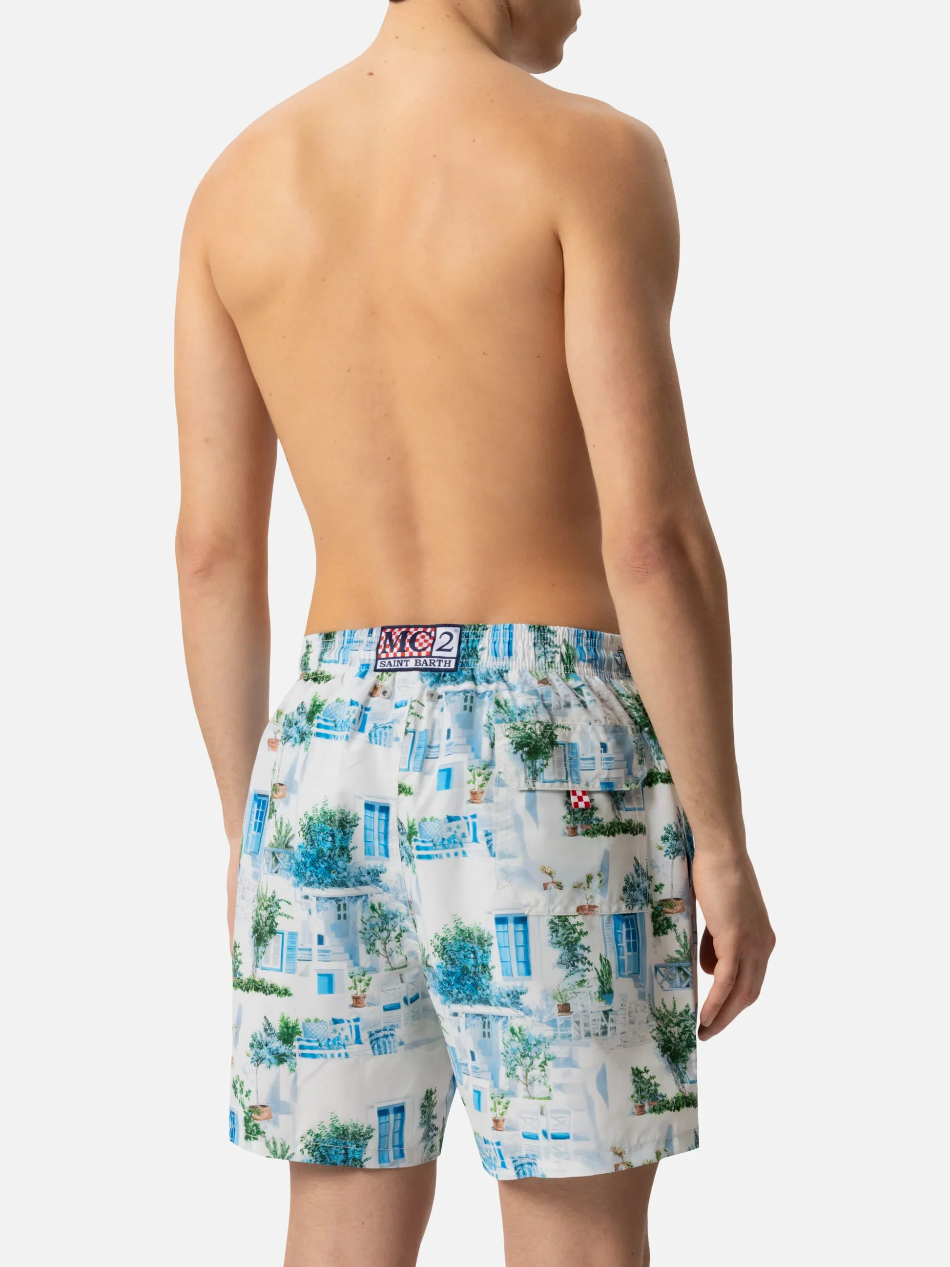 MC2 Saint Barth Gustavia Greek Swimsuit - White - Image 2