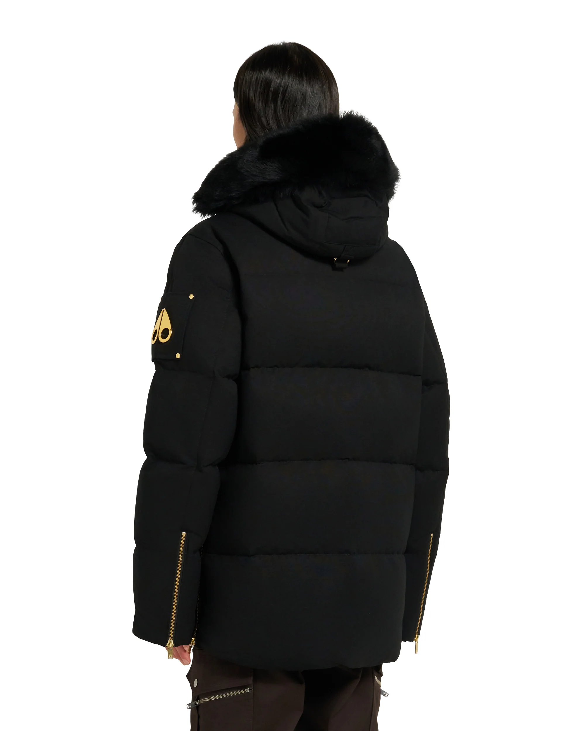 Moose Knuckles Mens Down Jacket Gold 3Q - Black/Black - Image 3