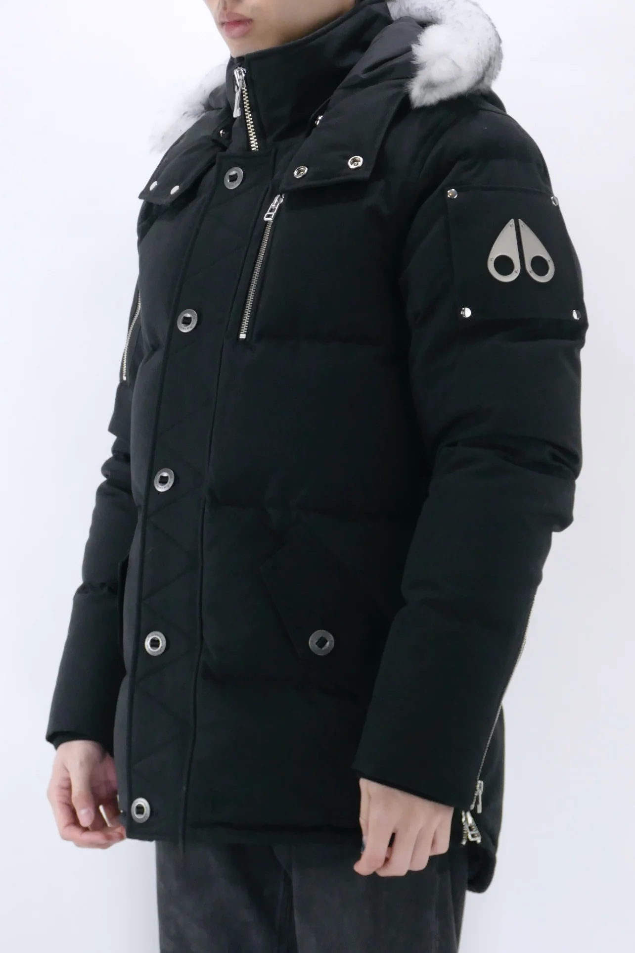 Moose Knuckles Mens Down *Parka 3Q - Black/Natural - Image 2