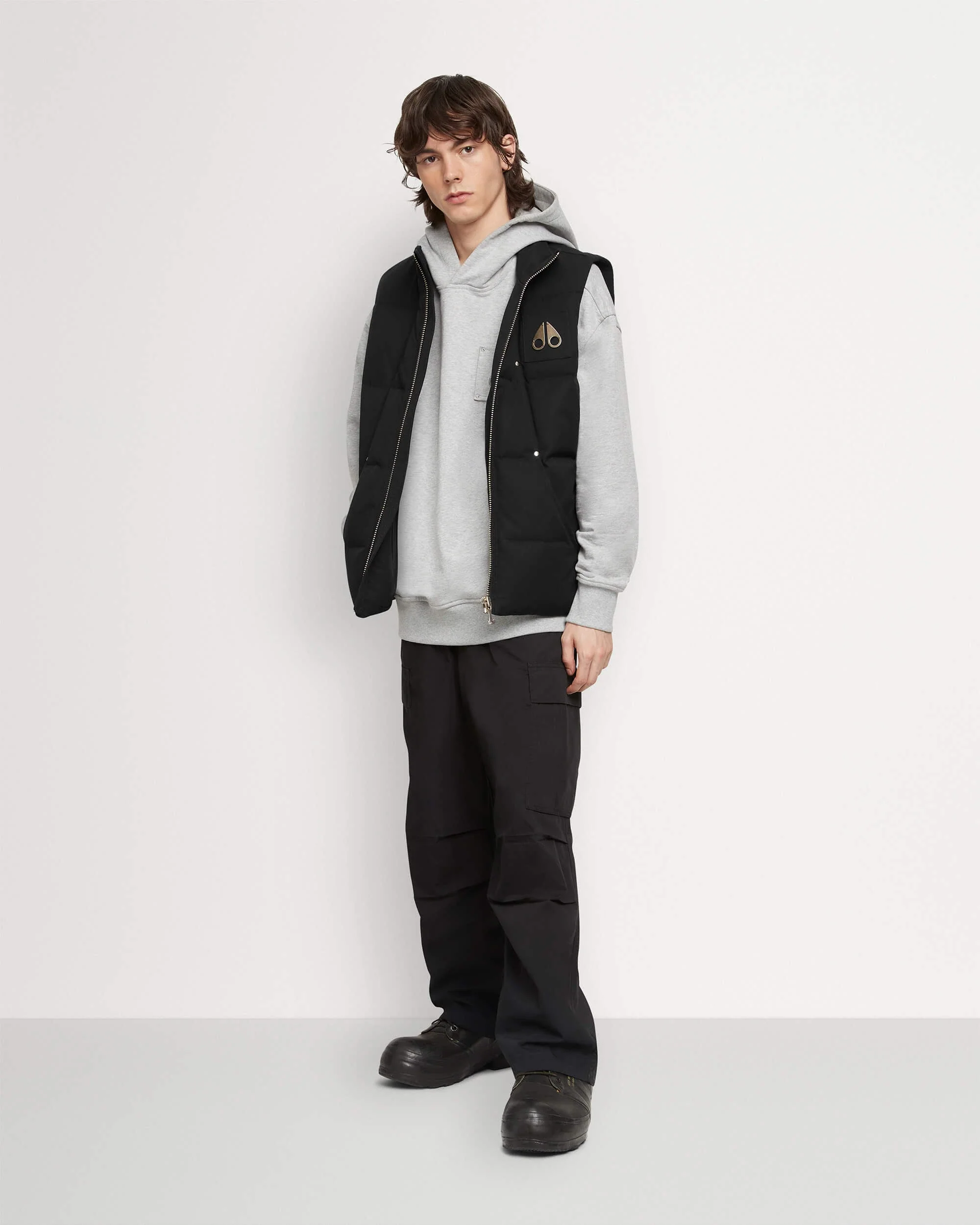 Moose Knuckles Mens Down Vest Montreal - Black - Image 4