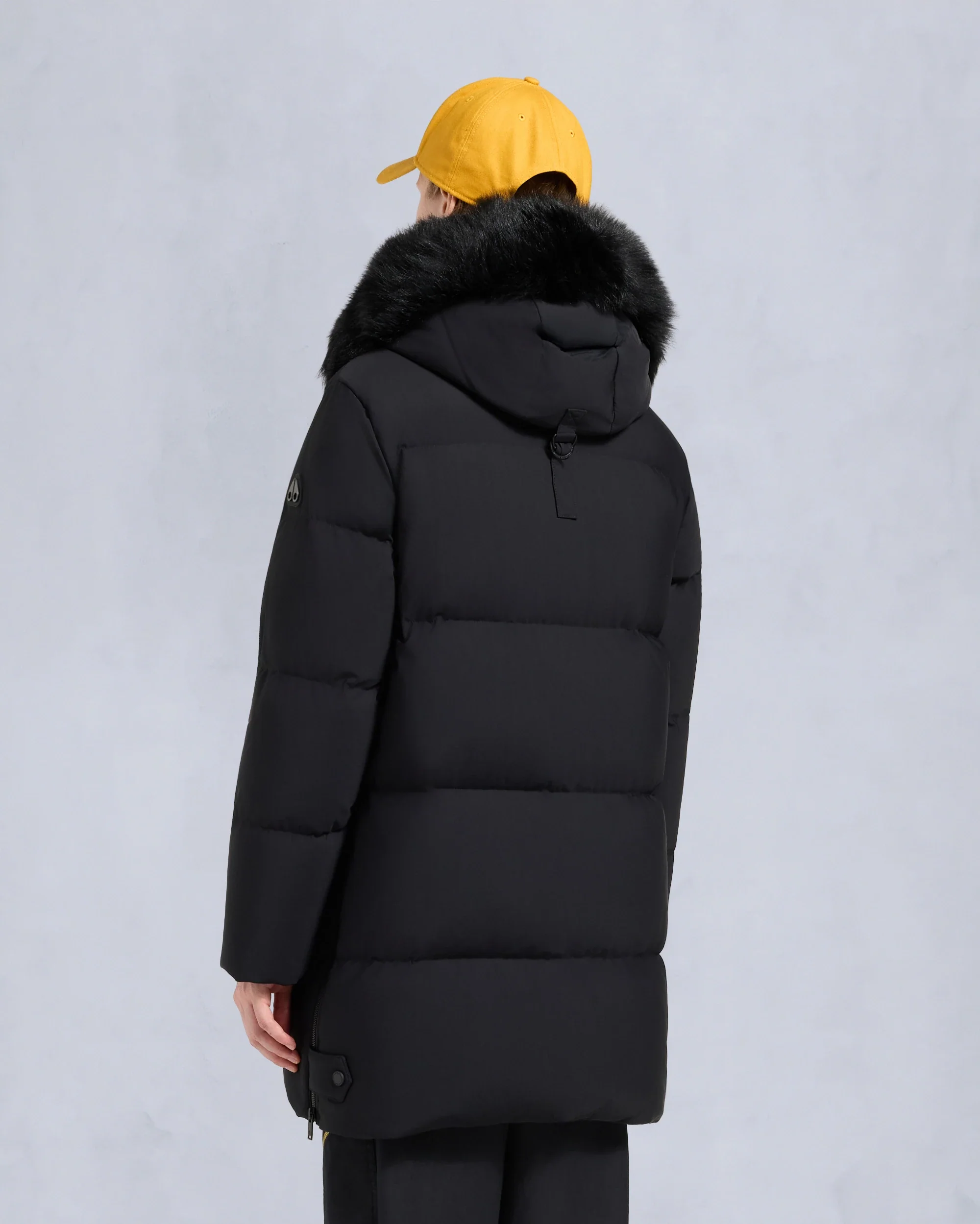 Moose Knuckles Womens Down Jacket Chelia 3Q Shearling - Black/Black - Image 3