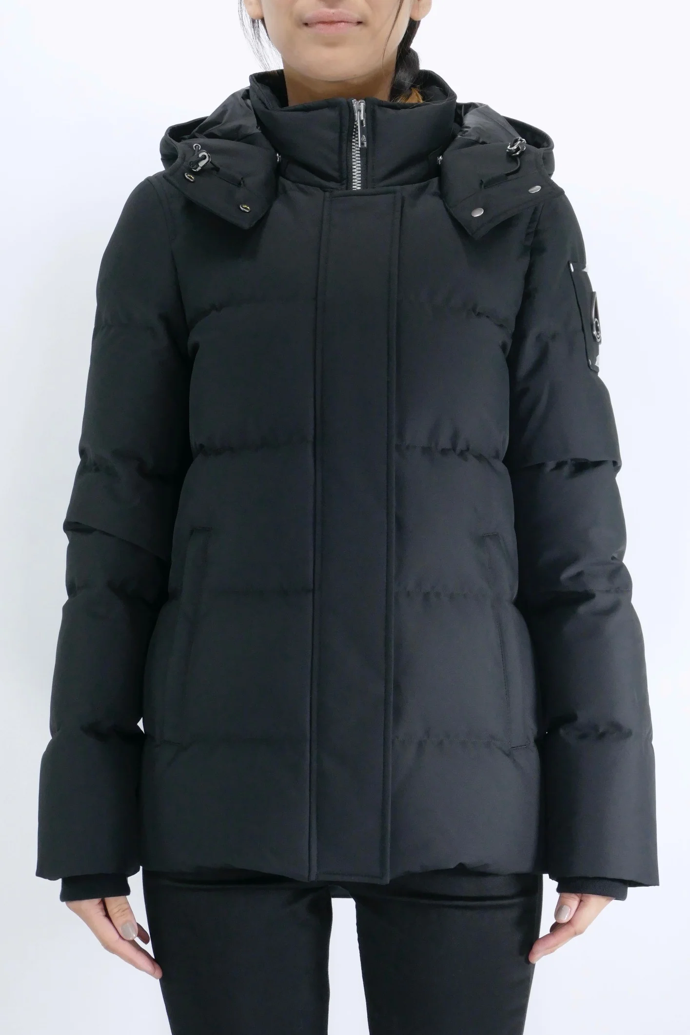 Moose Knuckles Womens Down Jacket Cloud 3Q Neoshear - Black