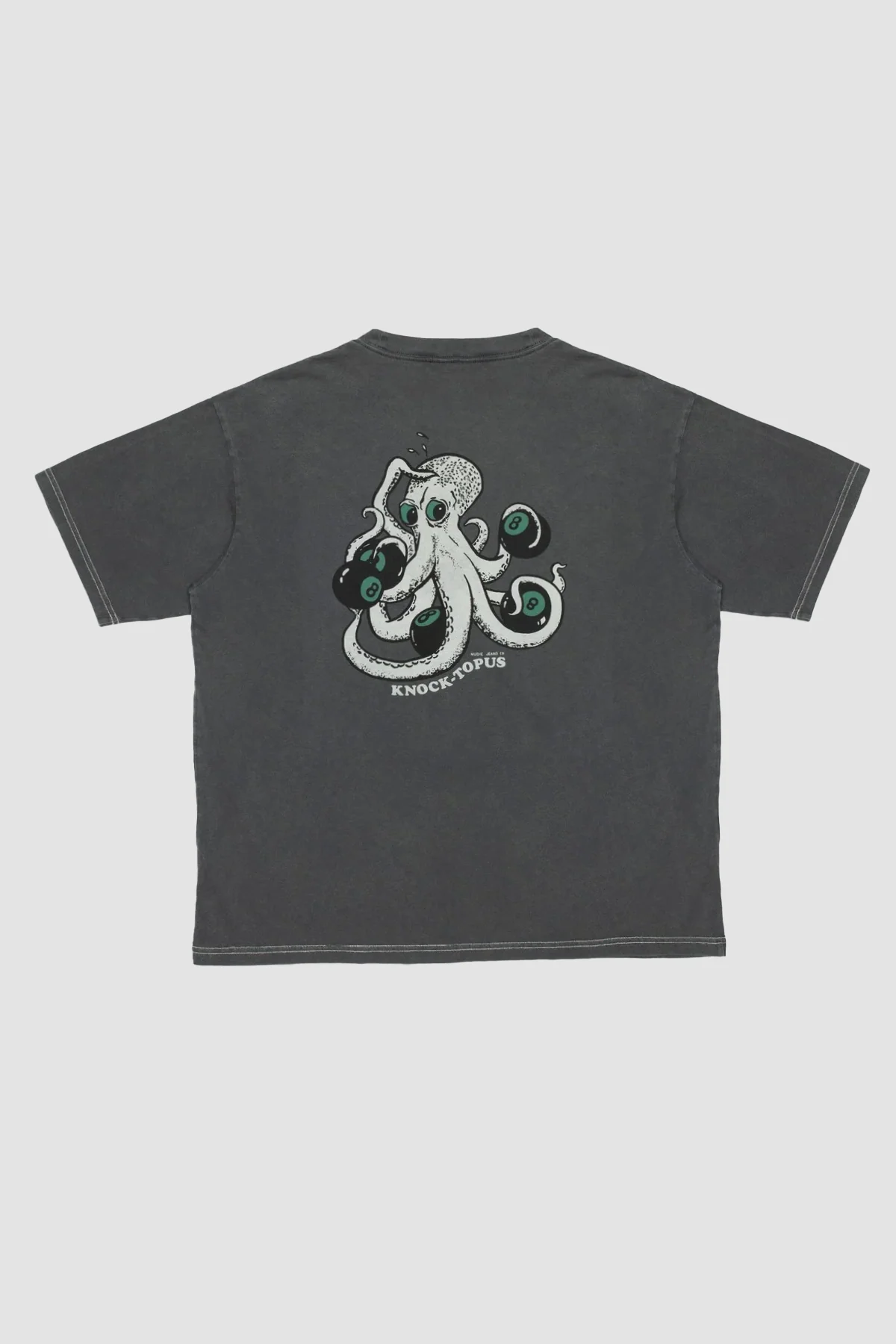 Nudie Jeans Koffe Knock-Topus Tee - Anthracite