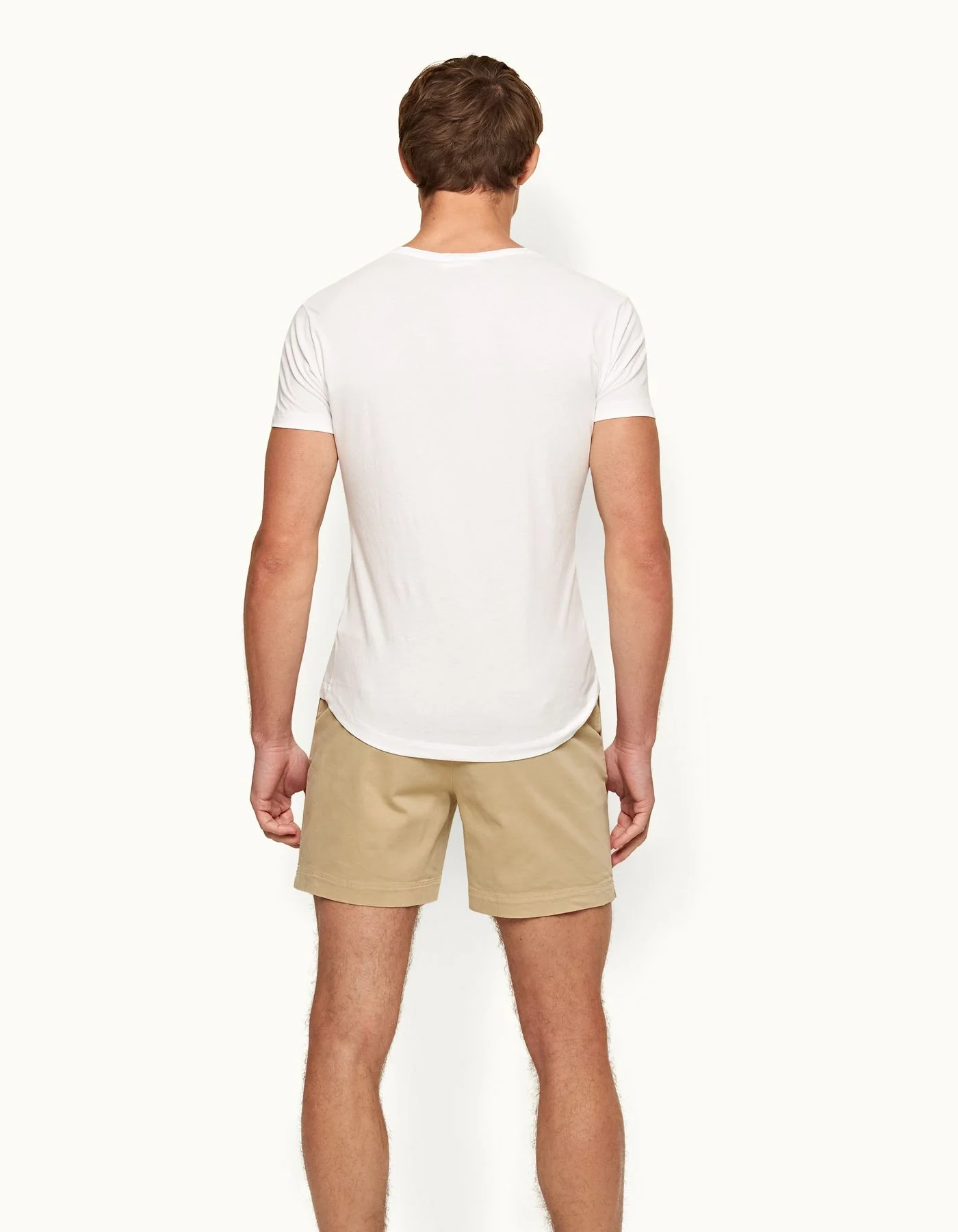 Orlebar Brown OB-V Neck Tee - White - Image 3