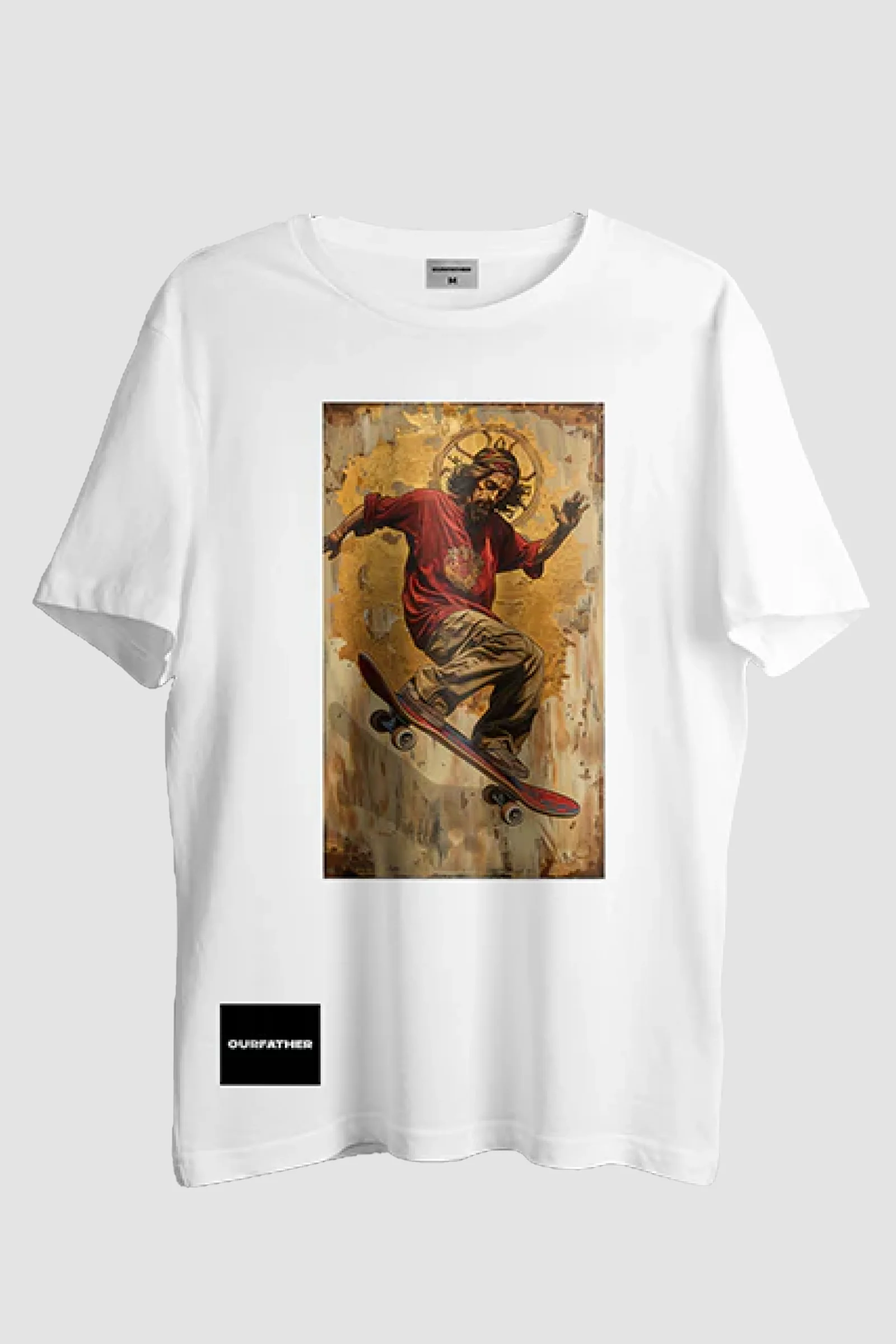 Our Father Unorthodox Skater Tee - White