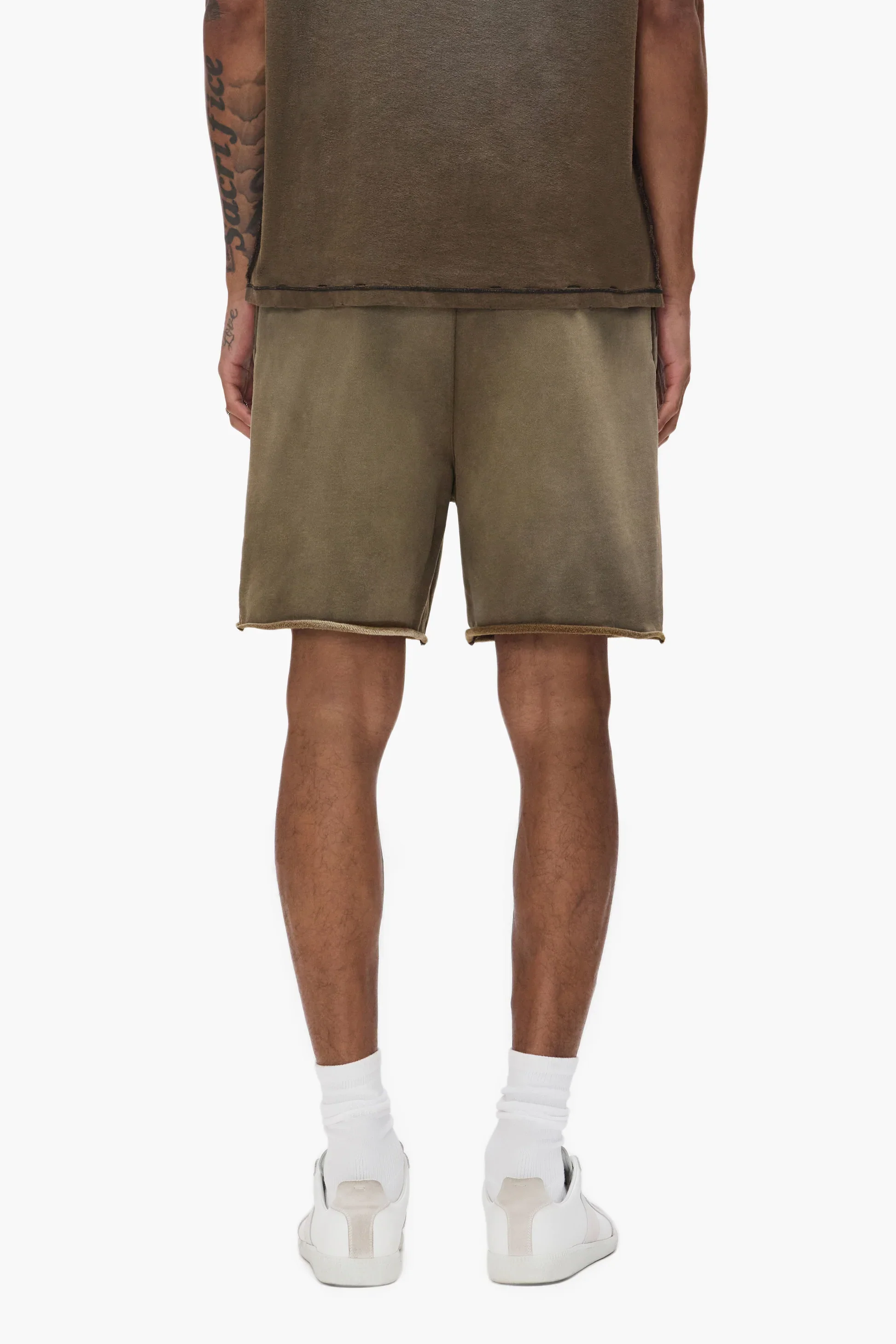 Purple Brand M4218-MBMS Slab Outline Shorts - Brown - Image 3