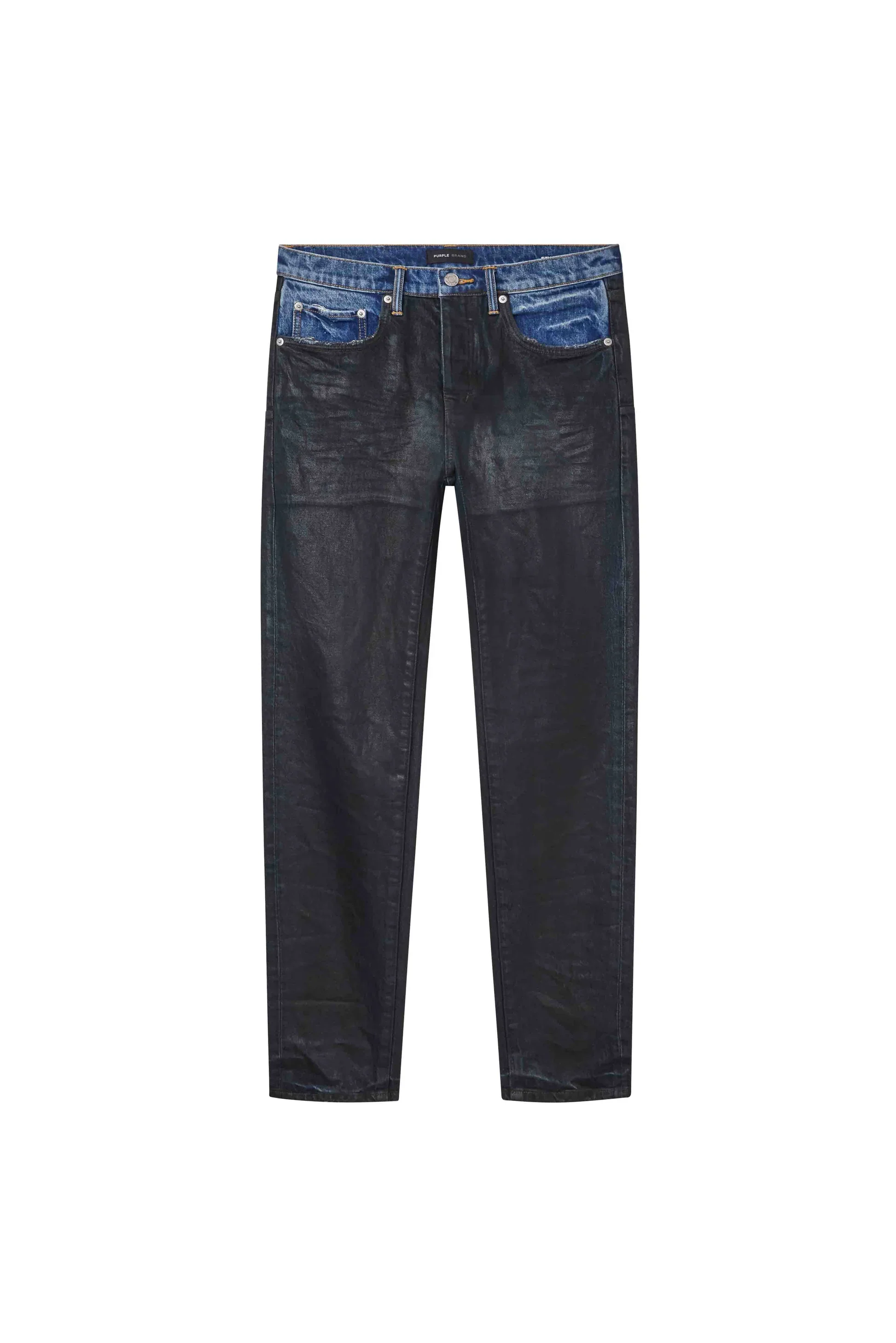 Purple Brand P001 Coated Indigo Jeans - Black - Image 4