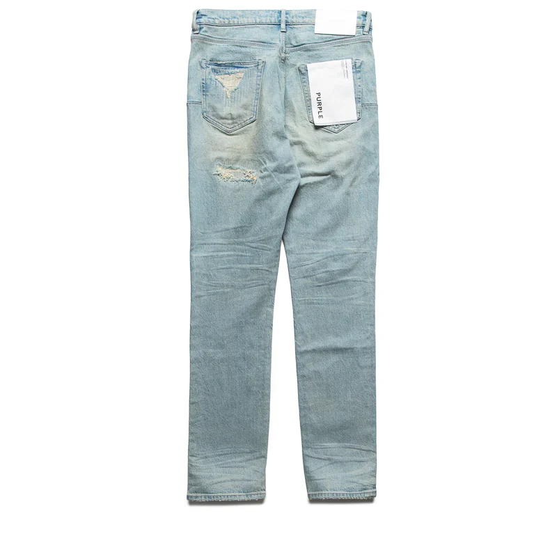 Purple Brand P005 Heavy Destroyed Jeans - Light Indigo - Image 2