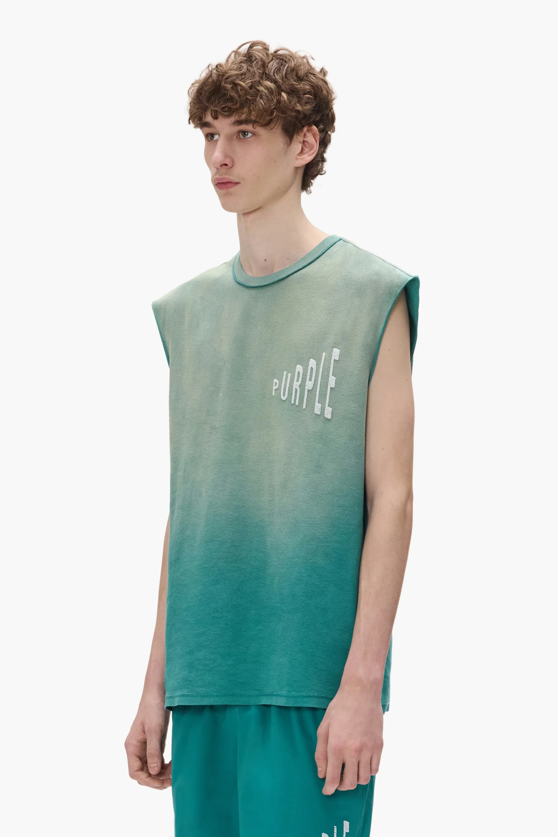 Purple Brand P103-TJYC Amplified Tank - Green - Image 2