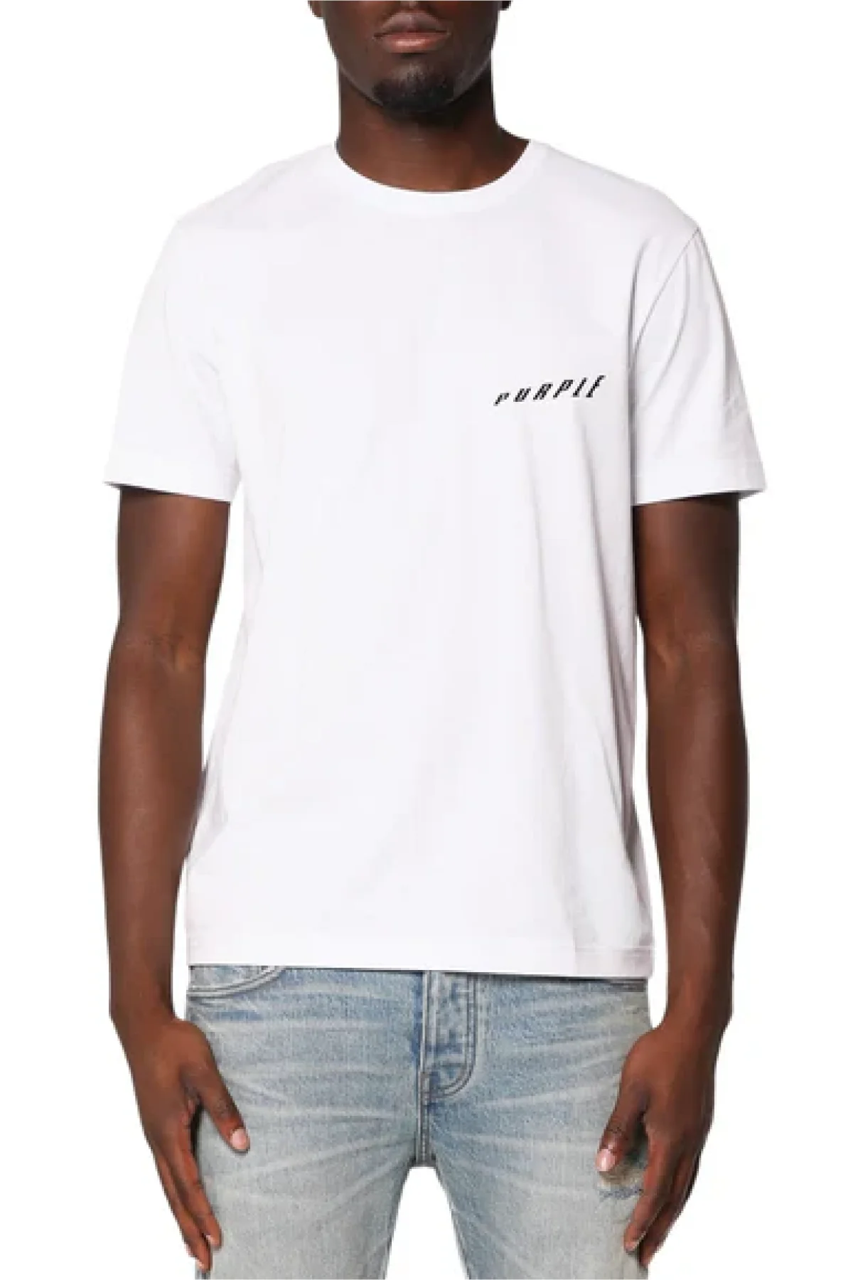 Purple Brand P109-CJWF Clean Jersey Tee - White - Image 2