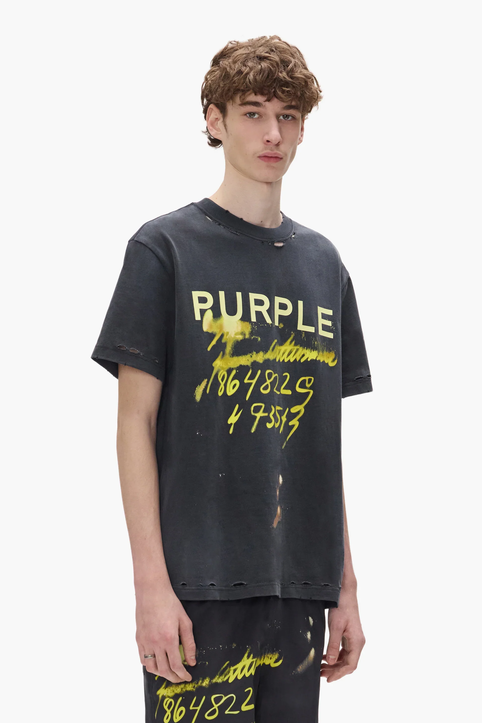 Purple Brand P117-HTBH Sequence Tee - Black - Image 2