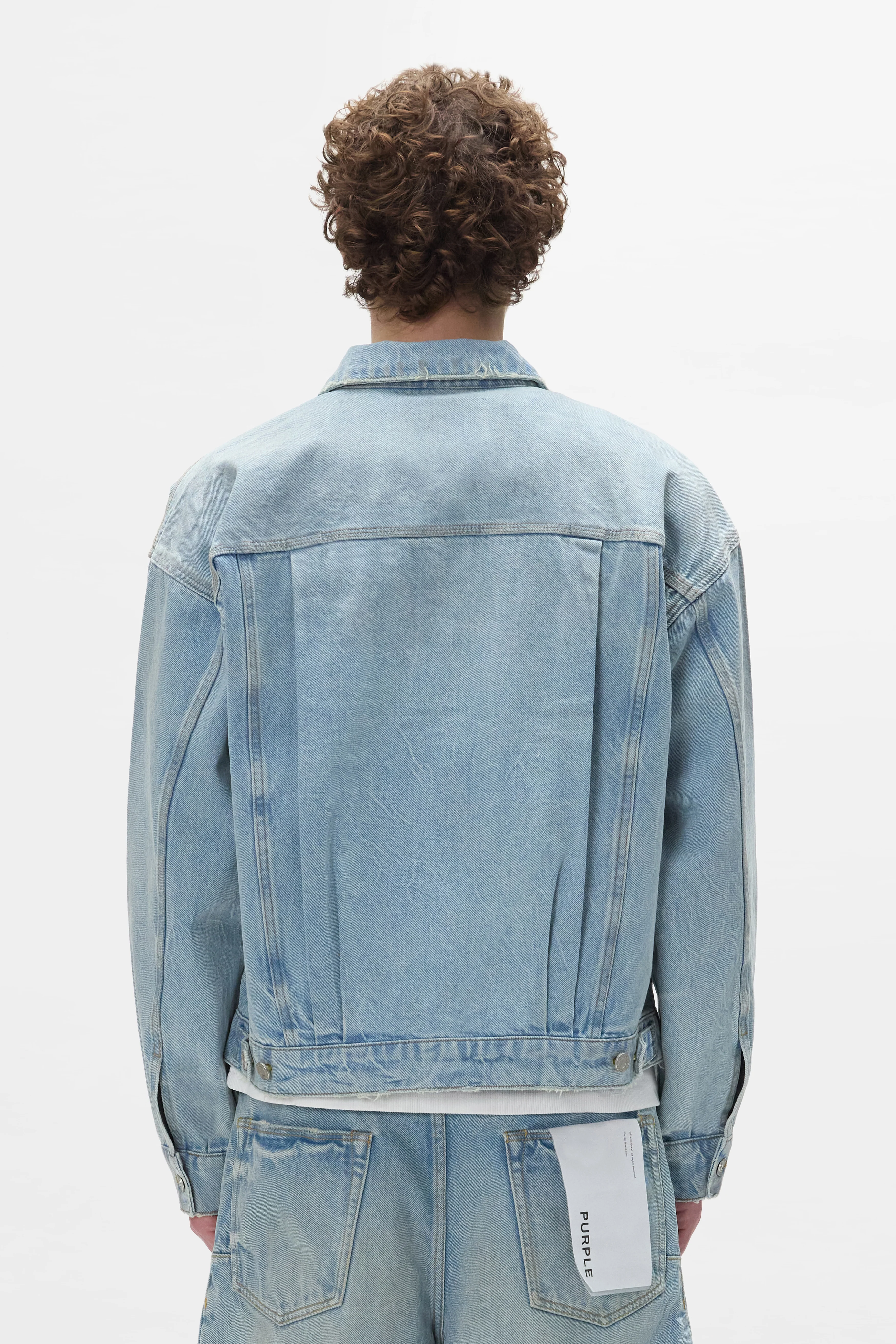 Purple Brand Trucker Dust Bowl Jacket - Denim - Image 3