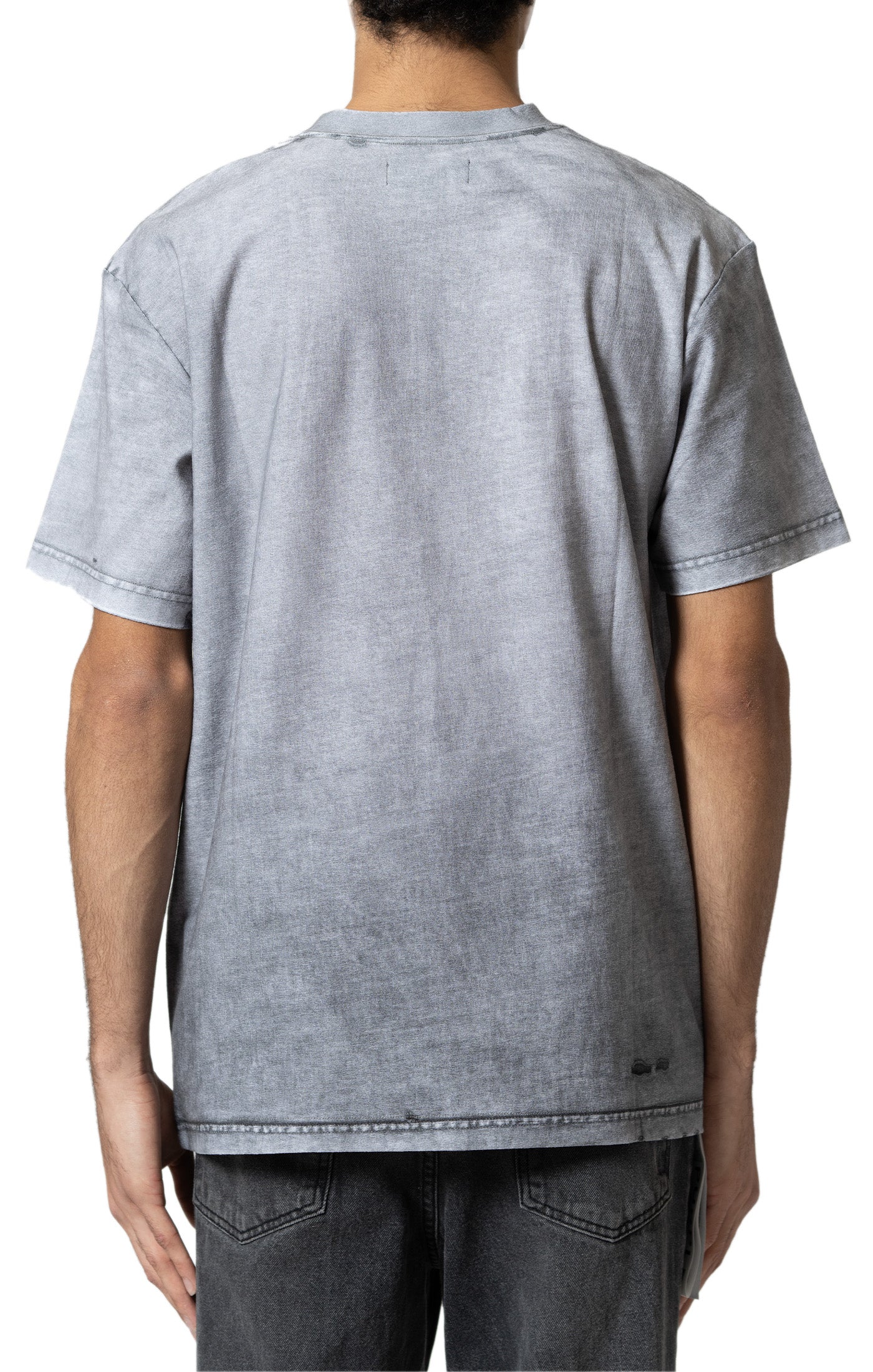 Purple Brand Wordmark Tee - Grey - Image 2