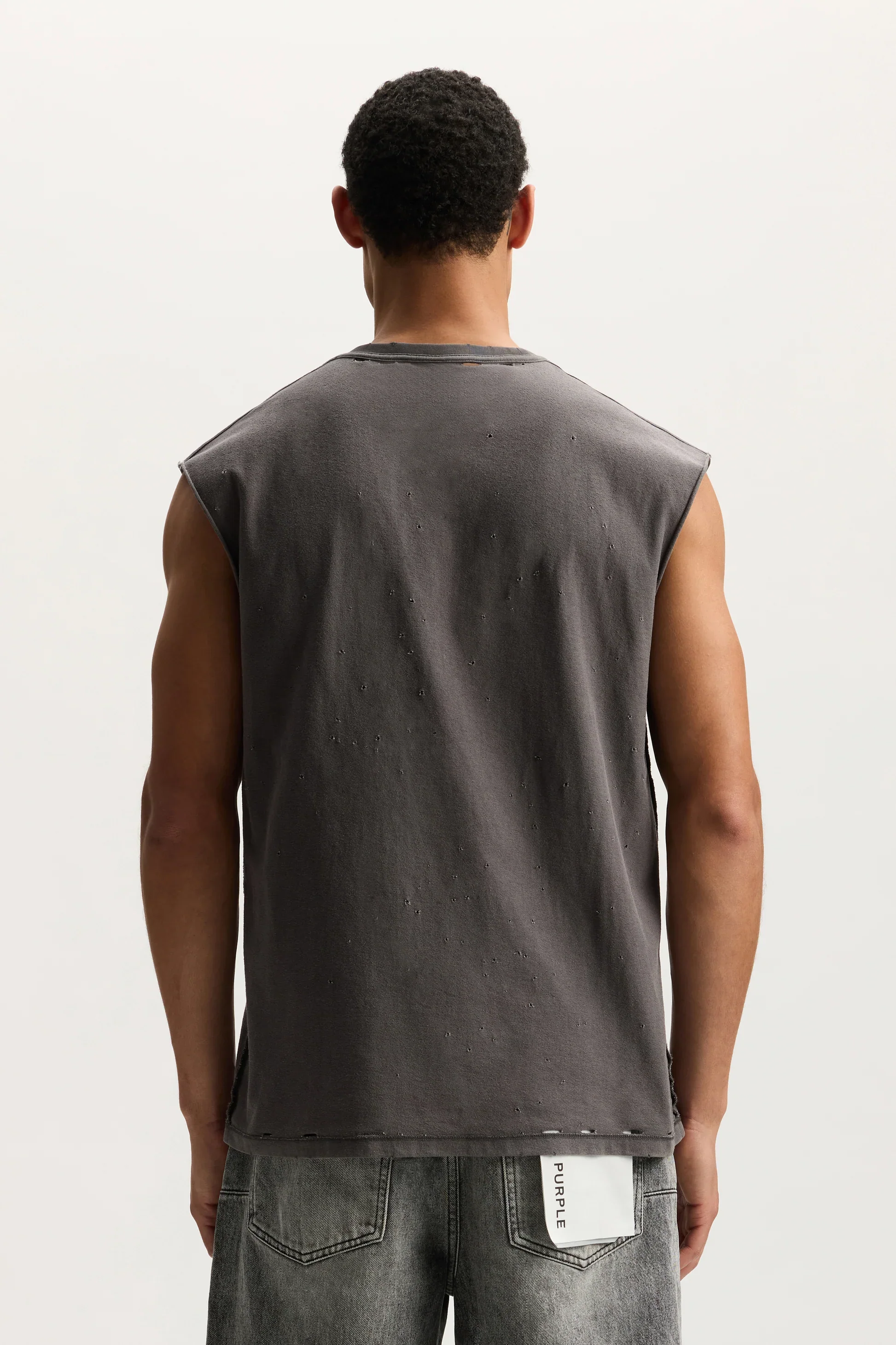 Purple Brand P103-TJSP Voltage Script Tank - Gray - Image 3