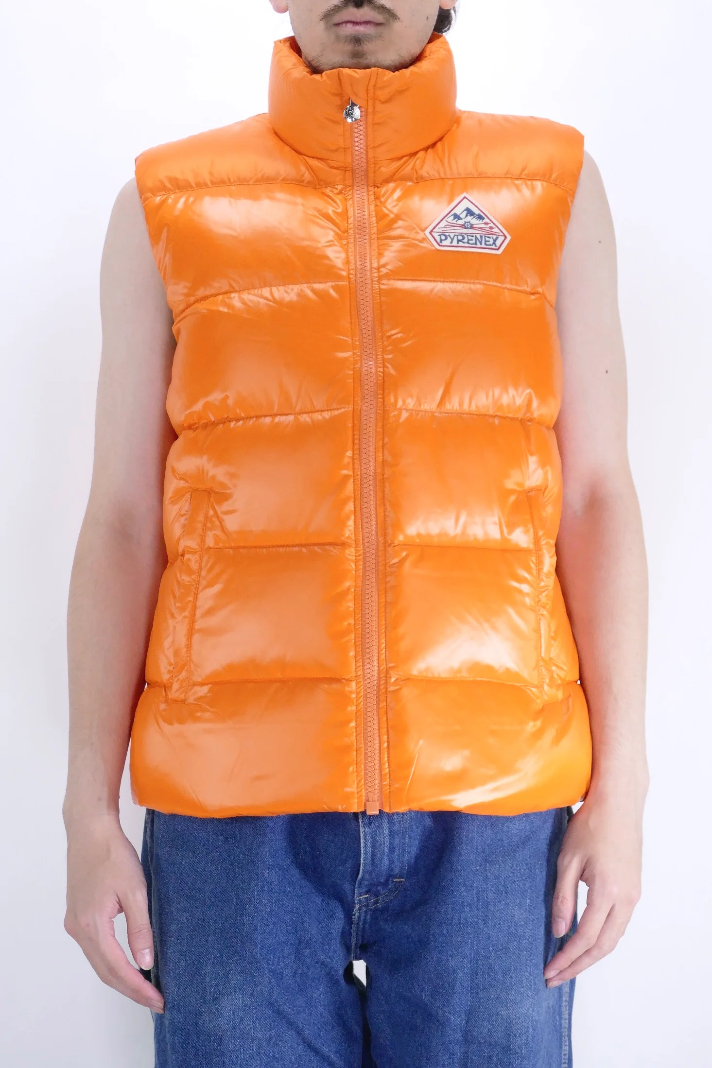 Pyrenex Mens Down Vest John - Puffin Orange