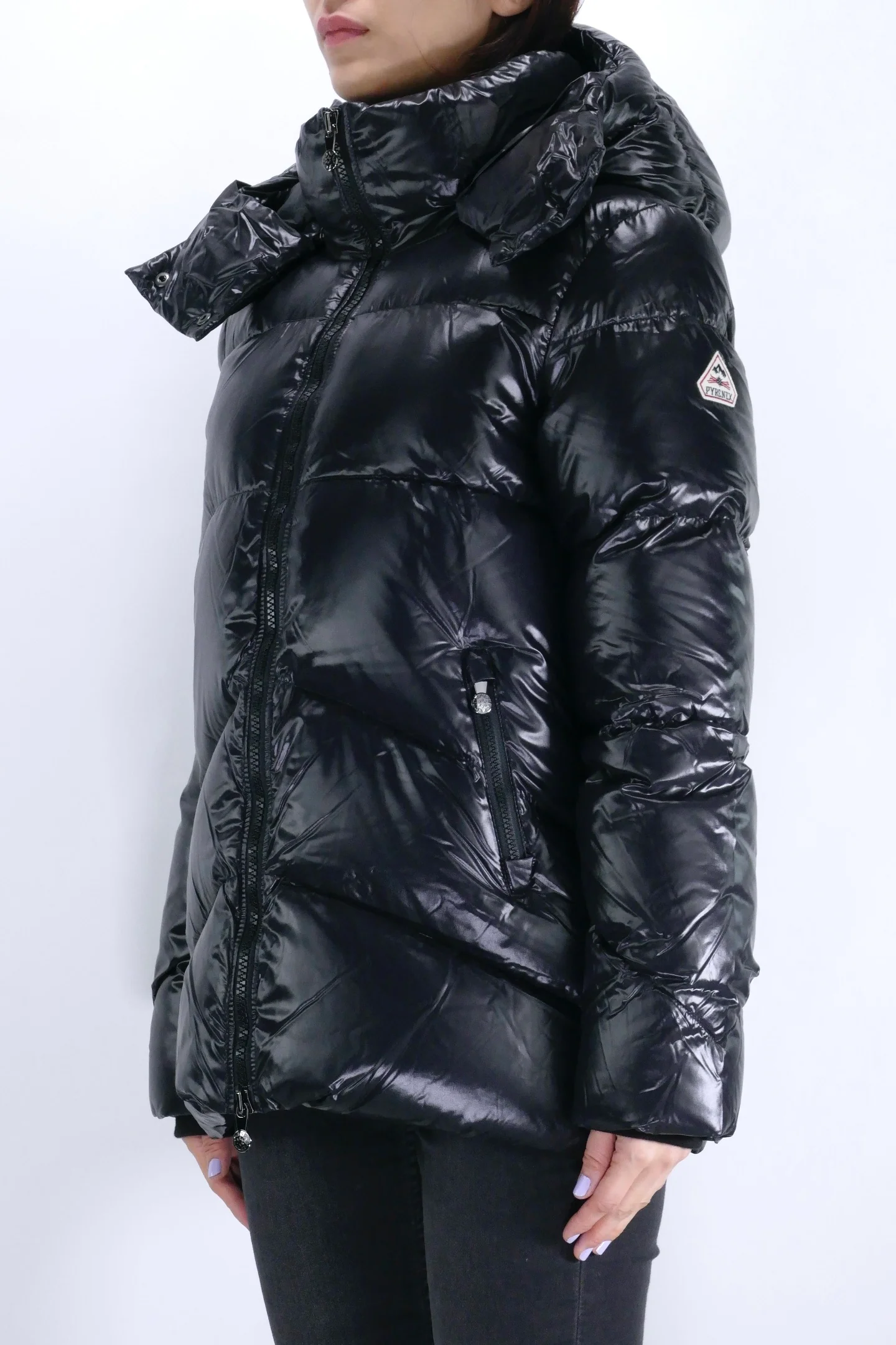 Pyrenex Womens Down Jacket Galactic - Black - Image 2