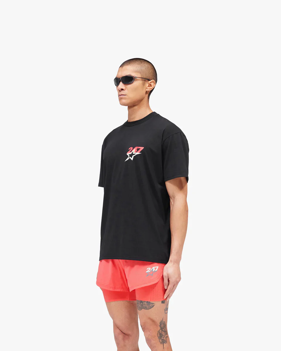 Represent 247 Team 247 Star OS Tee - Jet Black - Image 2