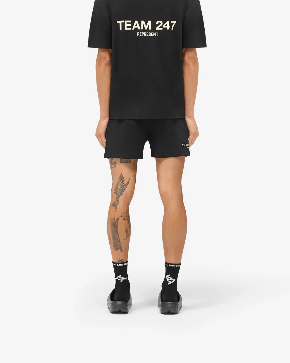 Represent 247 Team Jersey Shorts - Jet Black - Image 3