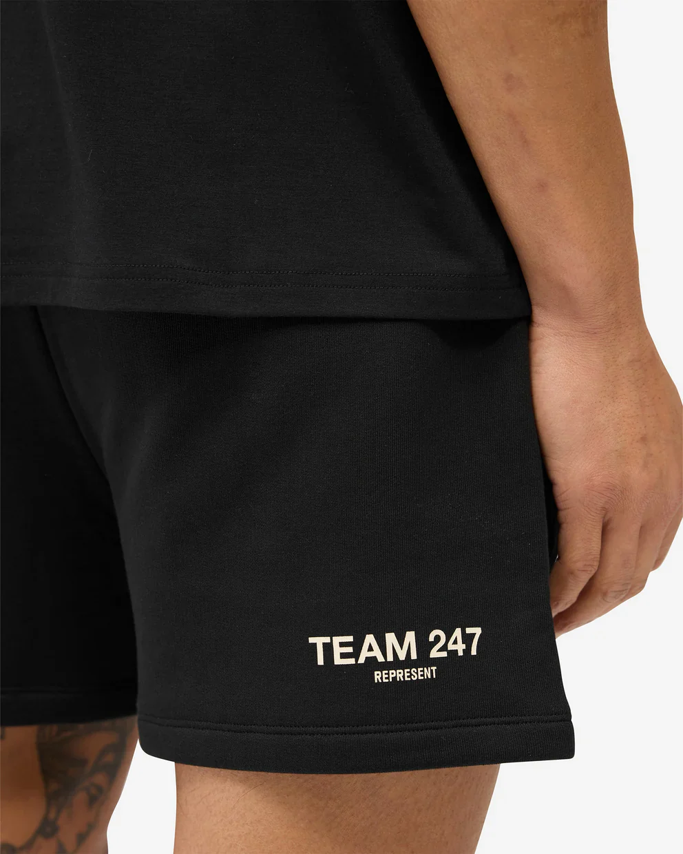 Represent 247 Team Jersey Shorts - Jet Black - Image 5