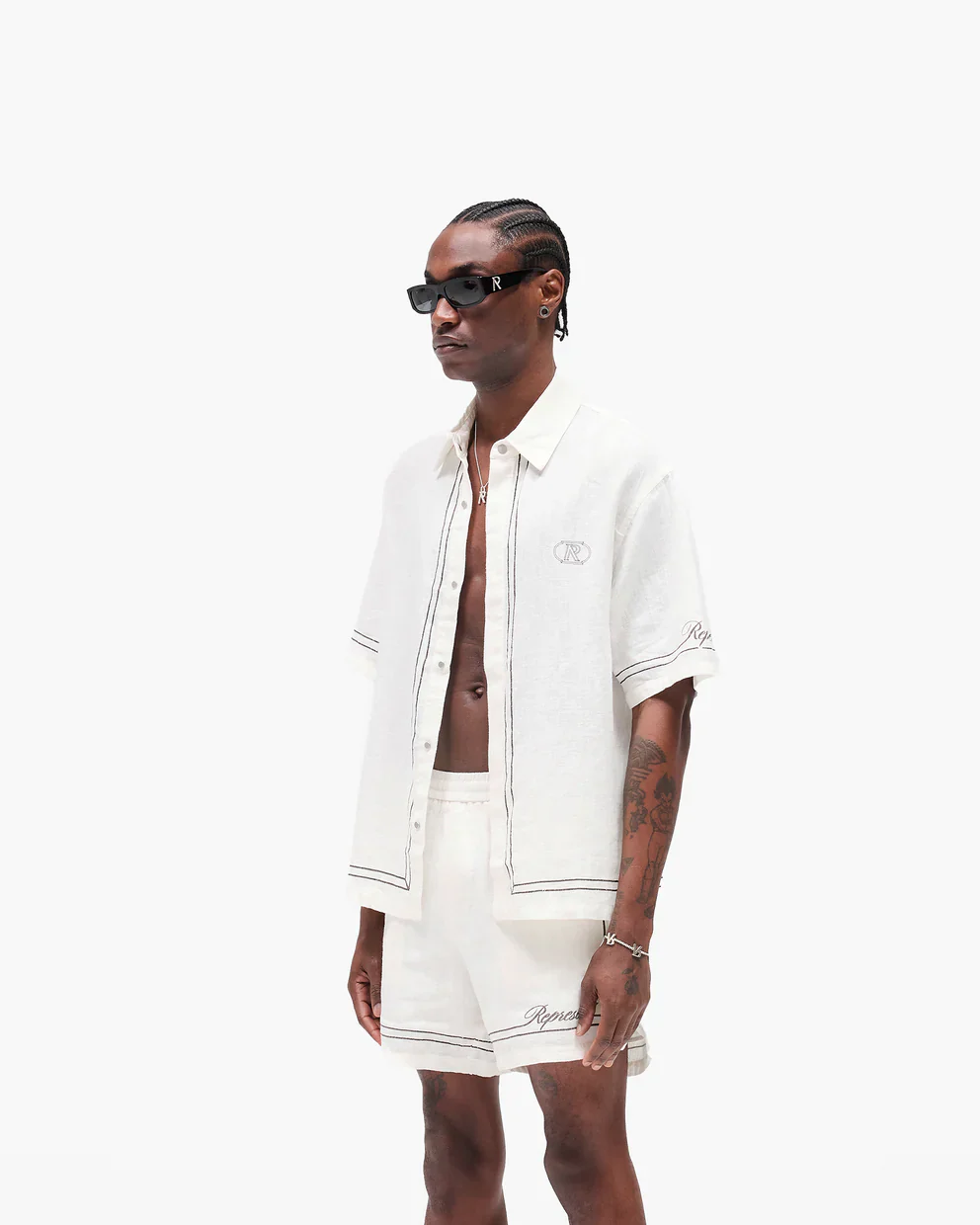 Represent Border Shirt - White - Image 2