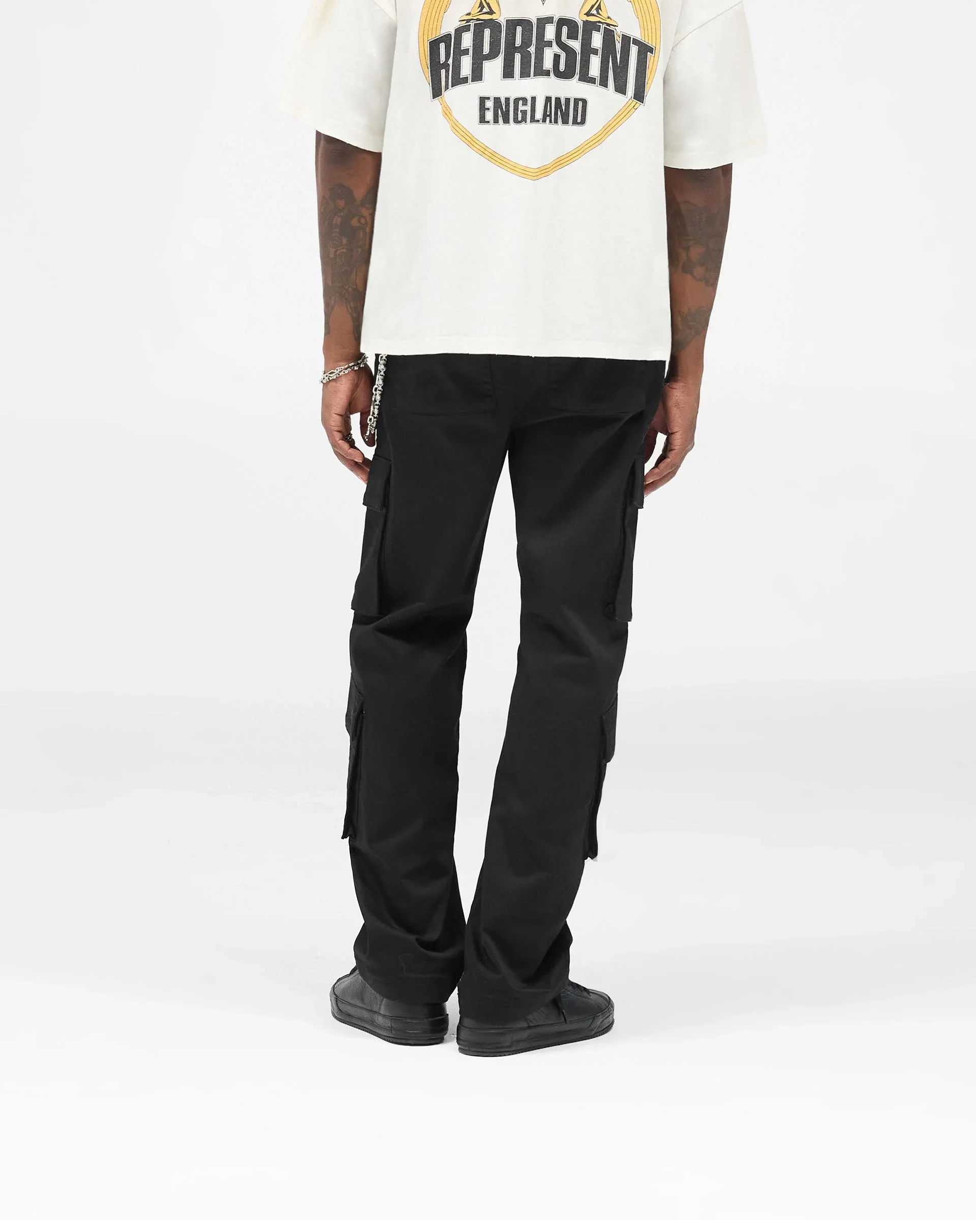 Represent Cargo Pants - Jet Black - Image 3
