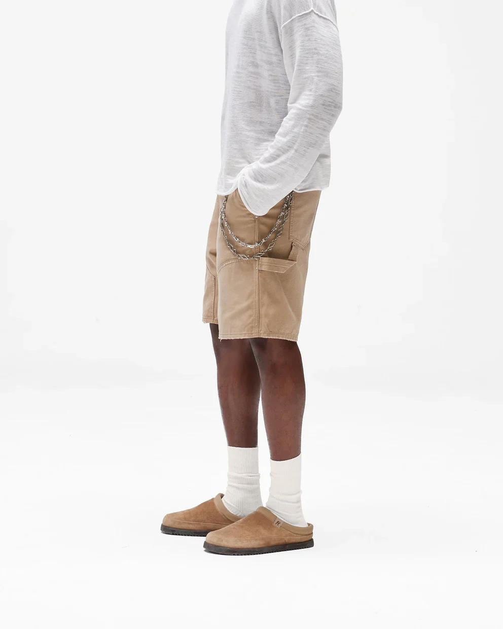Represent Carpenter Shorts - Beige - Image 2