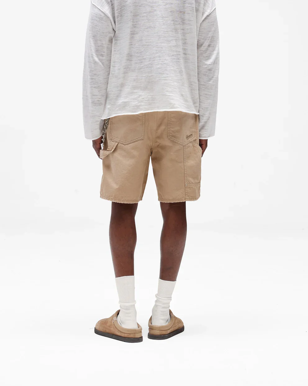 Represent Carpenter Shorts - Beige - Image 3