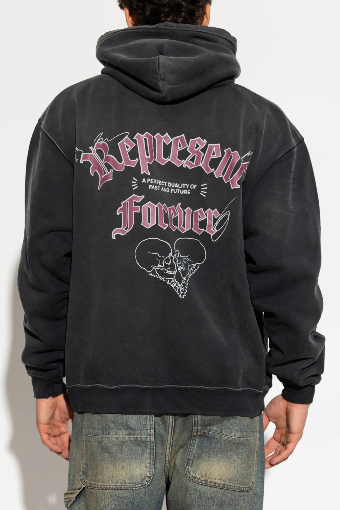 Represent Duality Hoodie - Washed Black - Image 2