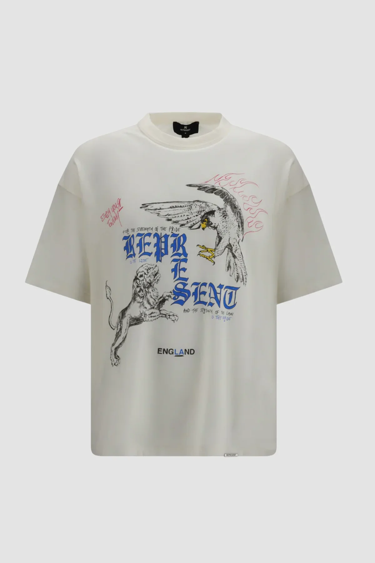 Represent Enemy Tee - Flat White