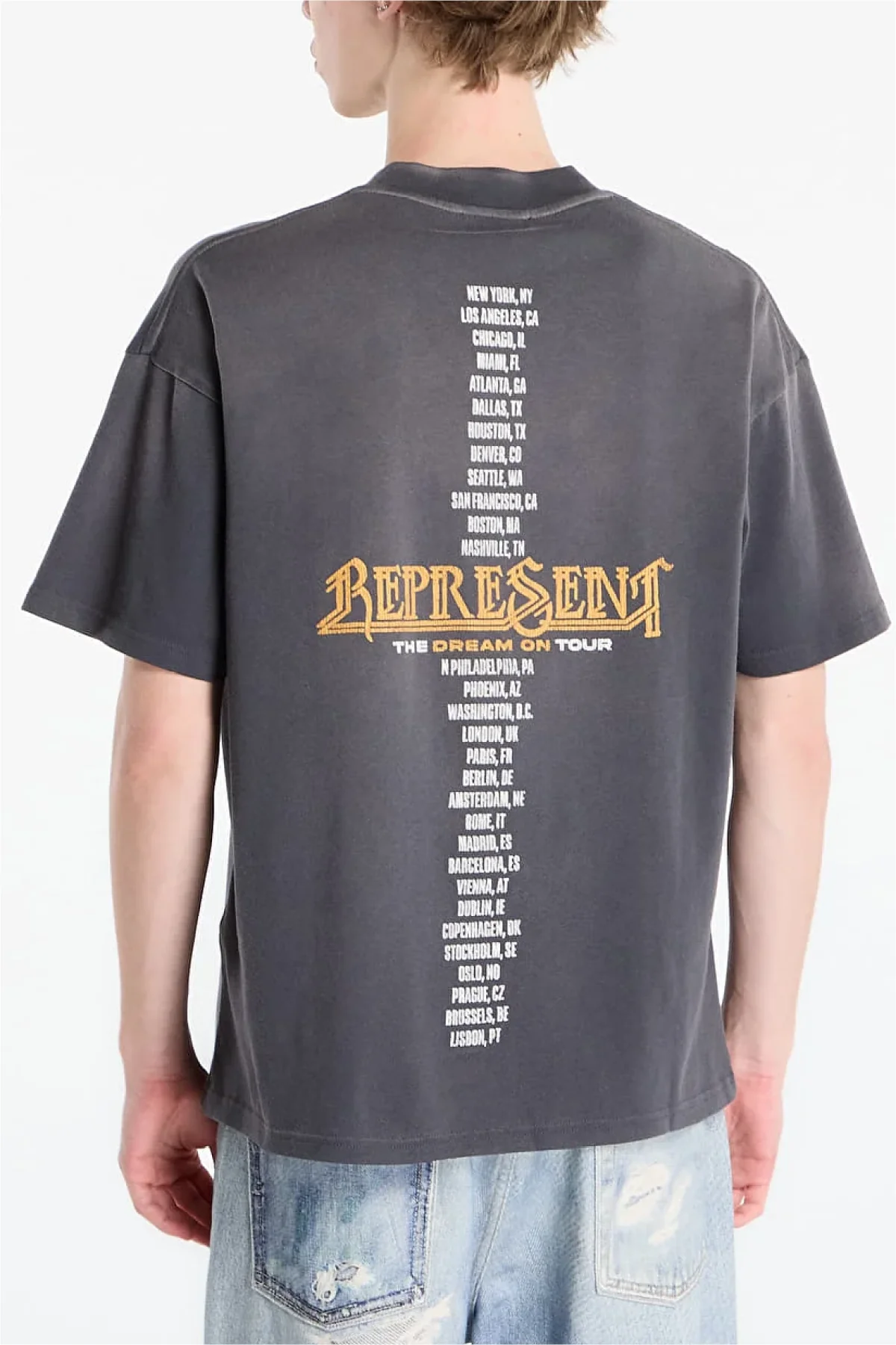 Represent Golden Tour Tee - Sunfade Grey - Image 2