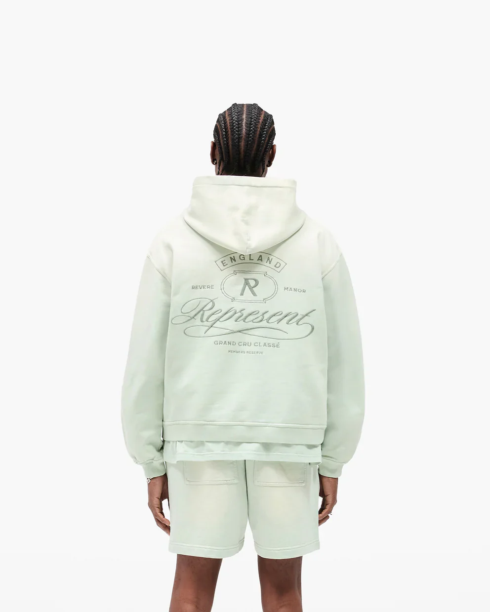 Represent Grand Vintage Hoodie - Sage - Image 3