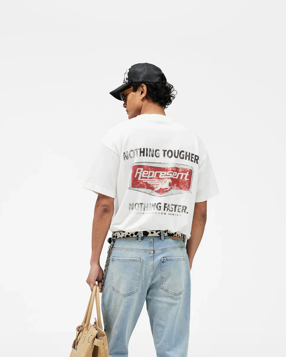Represent Nothing Faster Tee - Flat White - Image 2