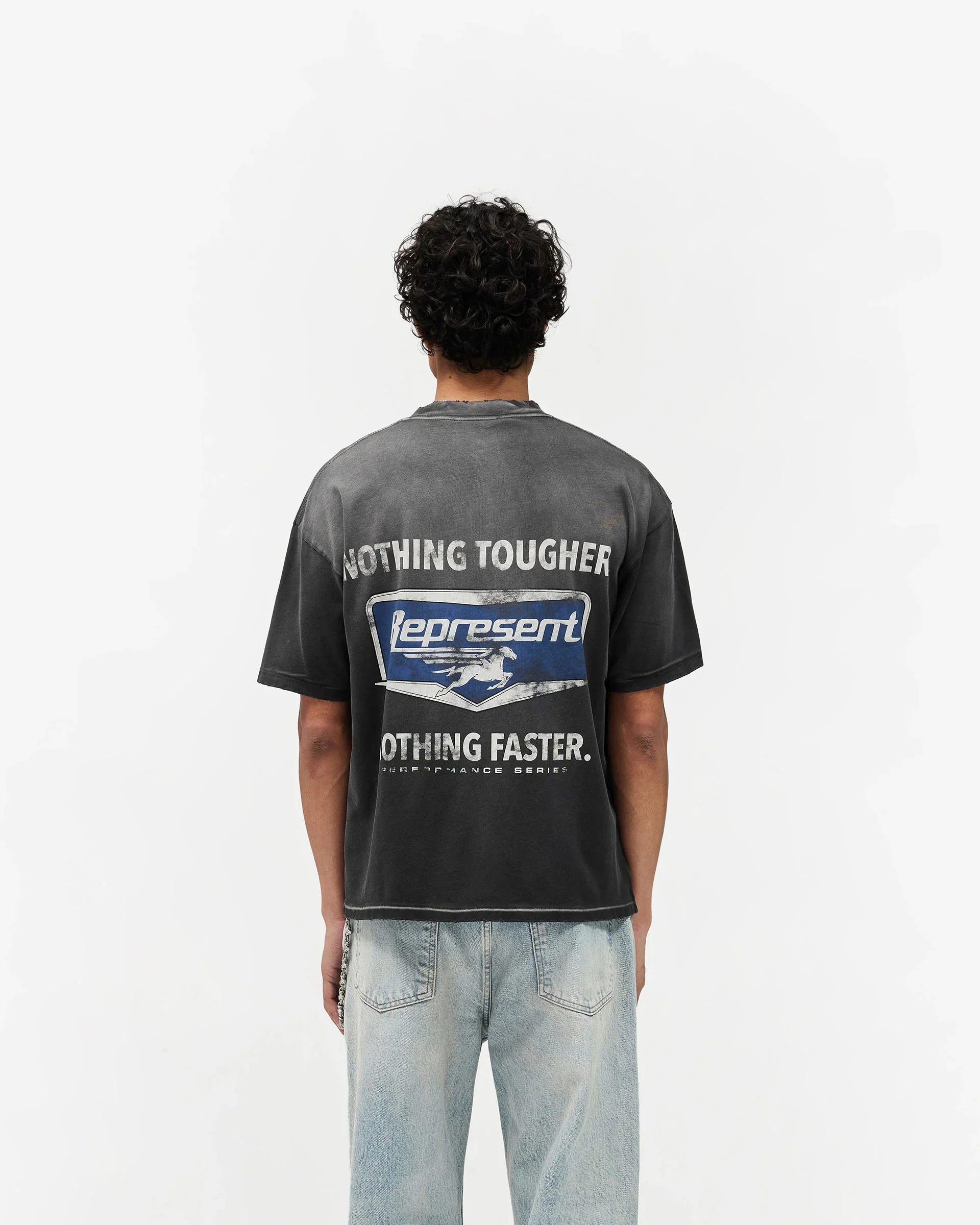Represent Nothing Faster Tee - Stained Black - Image 3