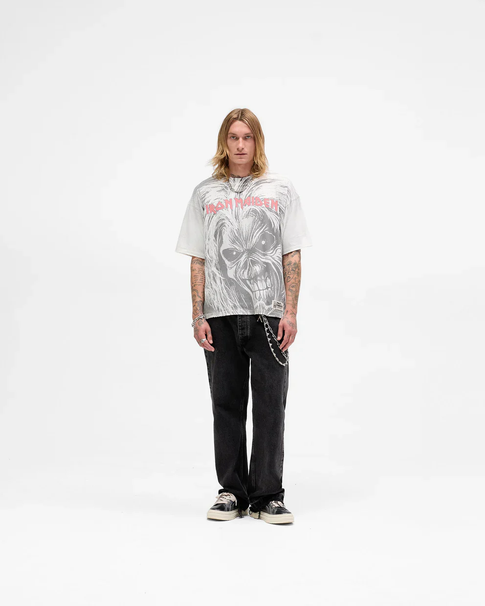 Represent X Iron Maiden Anniversary Killers Tee - Flat White - Image 4