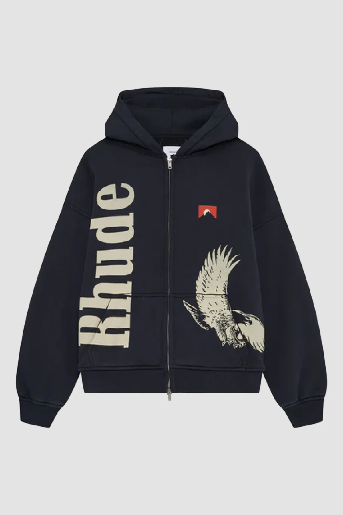 Rhude Eagle Pass Zip-up Hoodie - Black