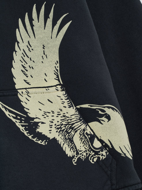 Rhude Eagle Pass Zip-up Hoodie - Black - Image 3