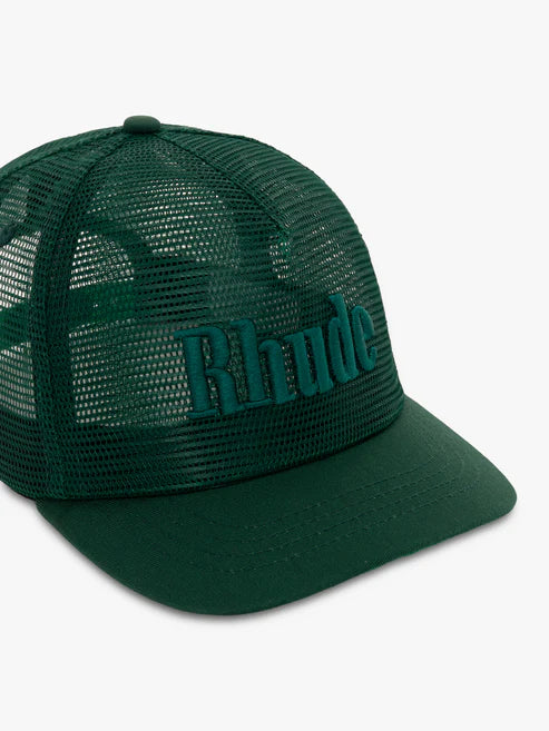 Rhude Logo Mesh Cap - Green - Image 2