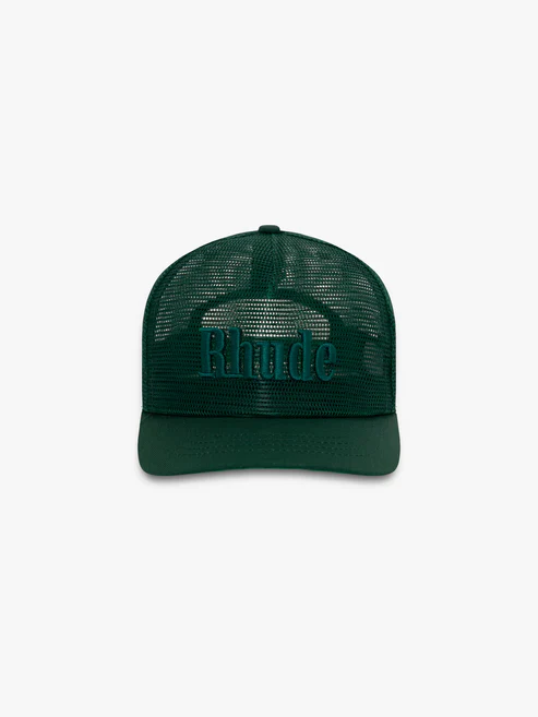 Rhude Logo Mesh Cap - Green - Image 4